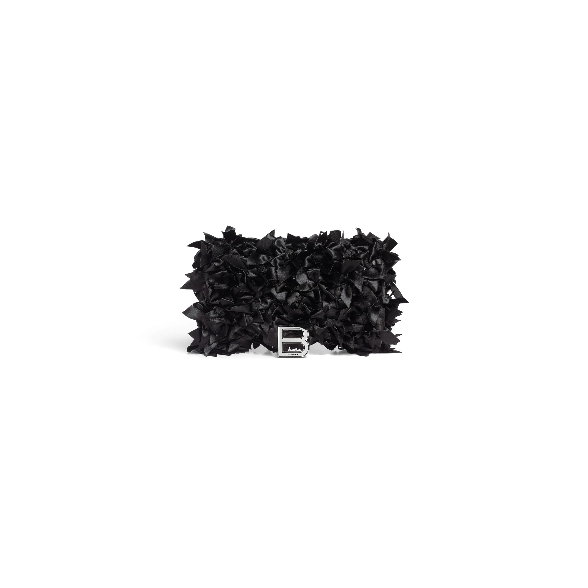 Hourglass Wallet W/Chain - Black