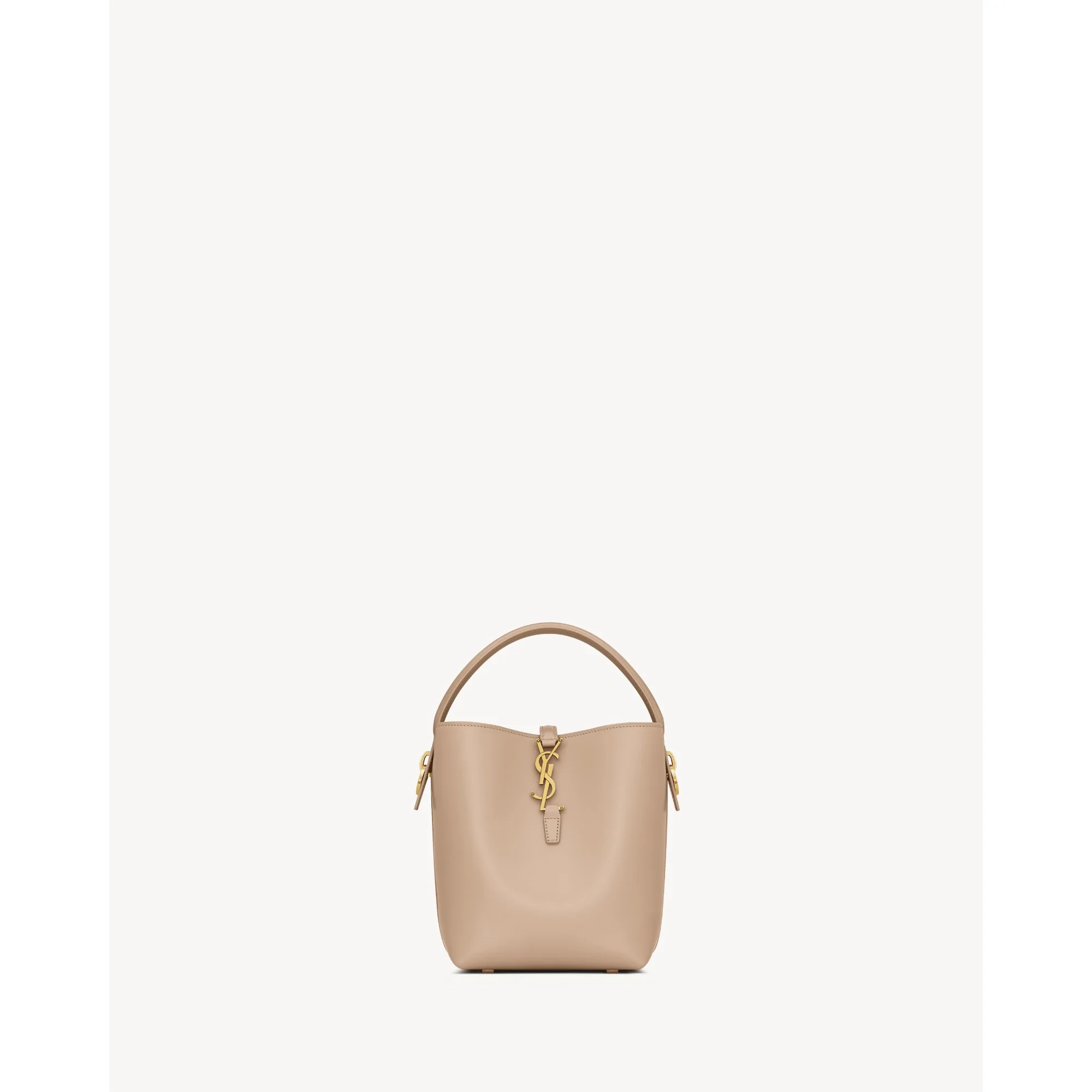 Small Le 37 Bucket Bag - Dark Beige