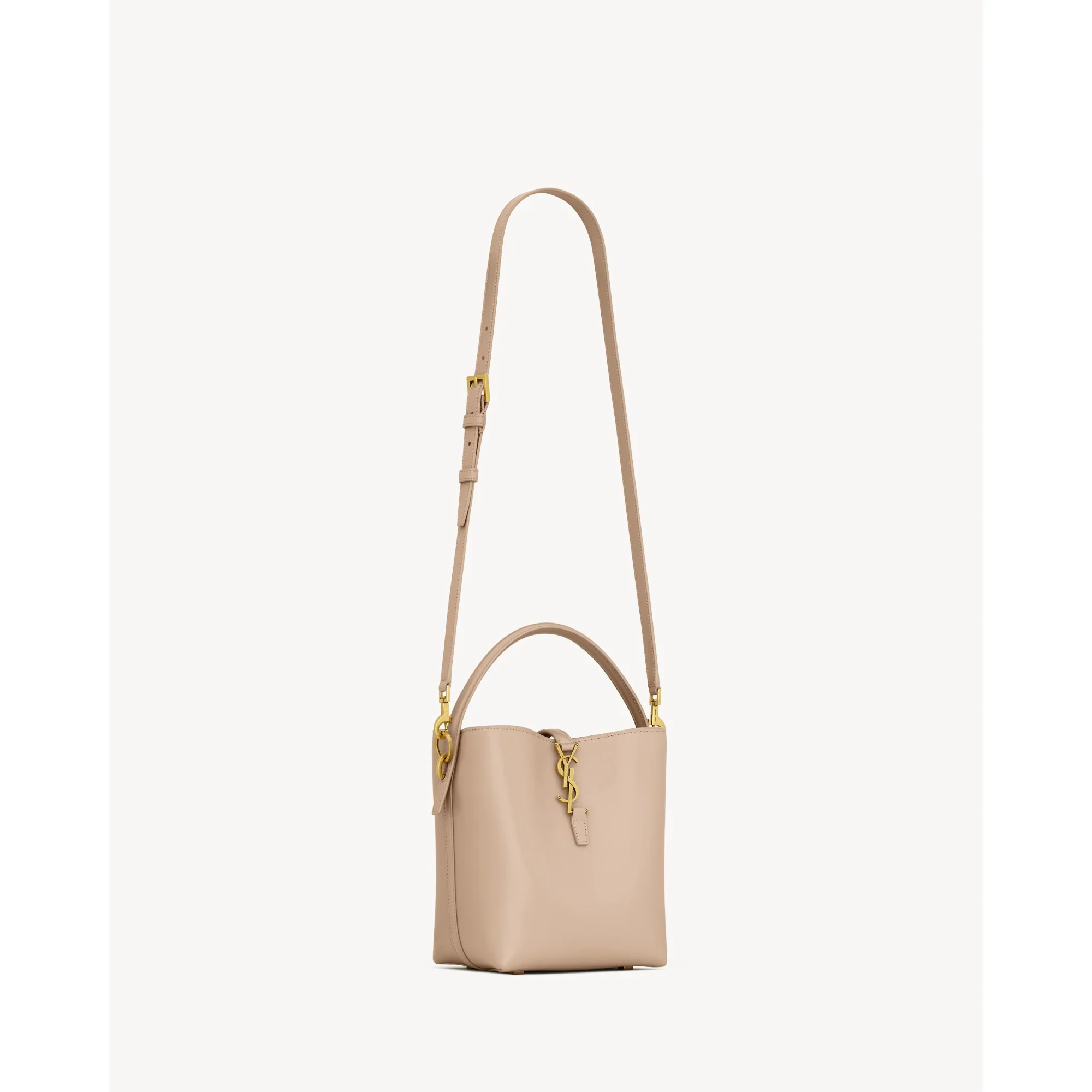 Small Le 37 Bucket Bag - Dark Beige - Image 5