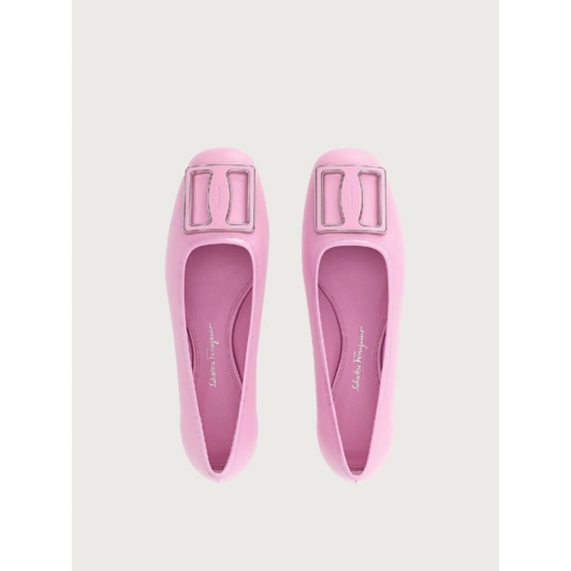 Chunky Buckle Ballet Flats - Flamingo - Image 2