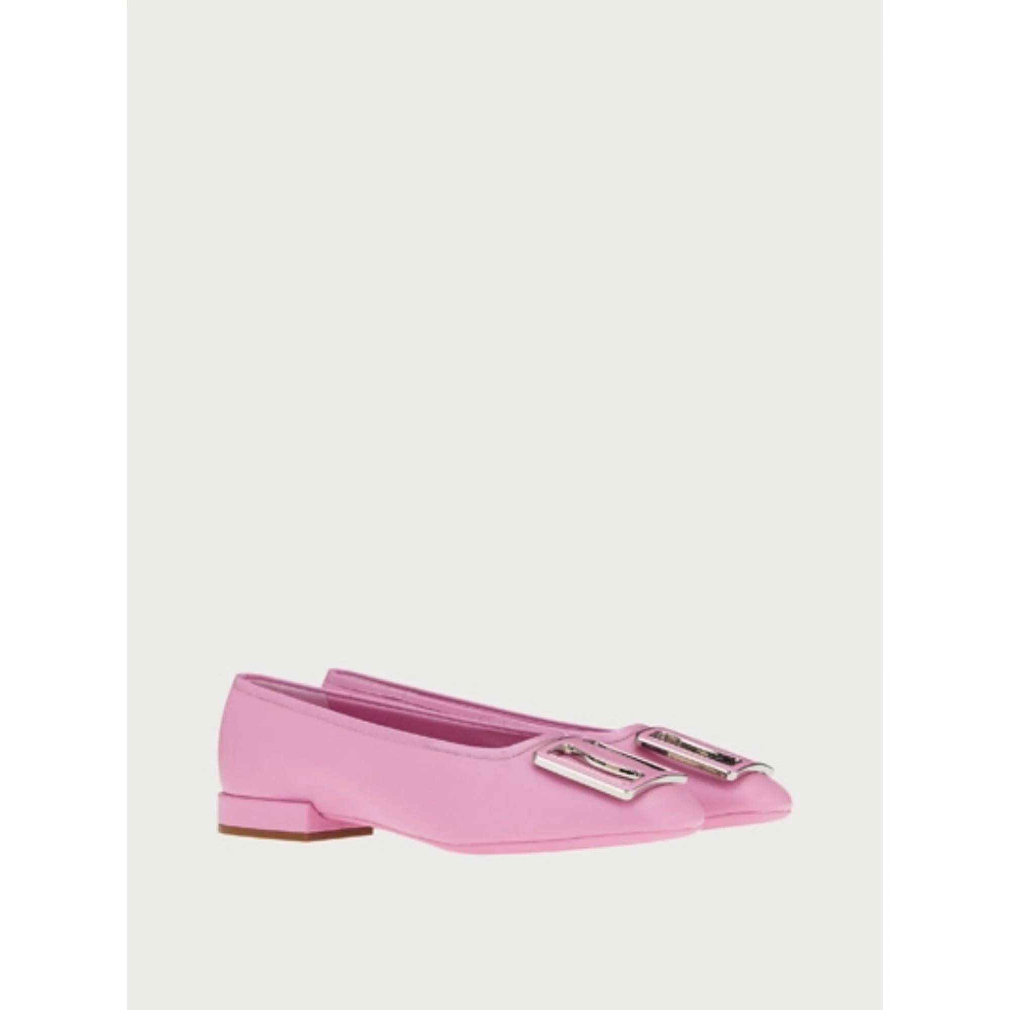 Chunky Buckle Ballet Flats - Flamingo - Image 4
