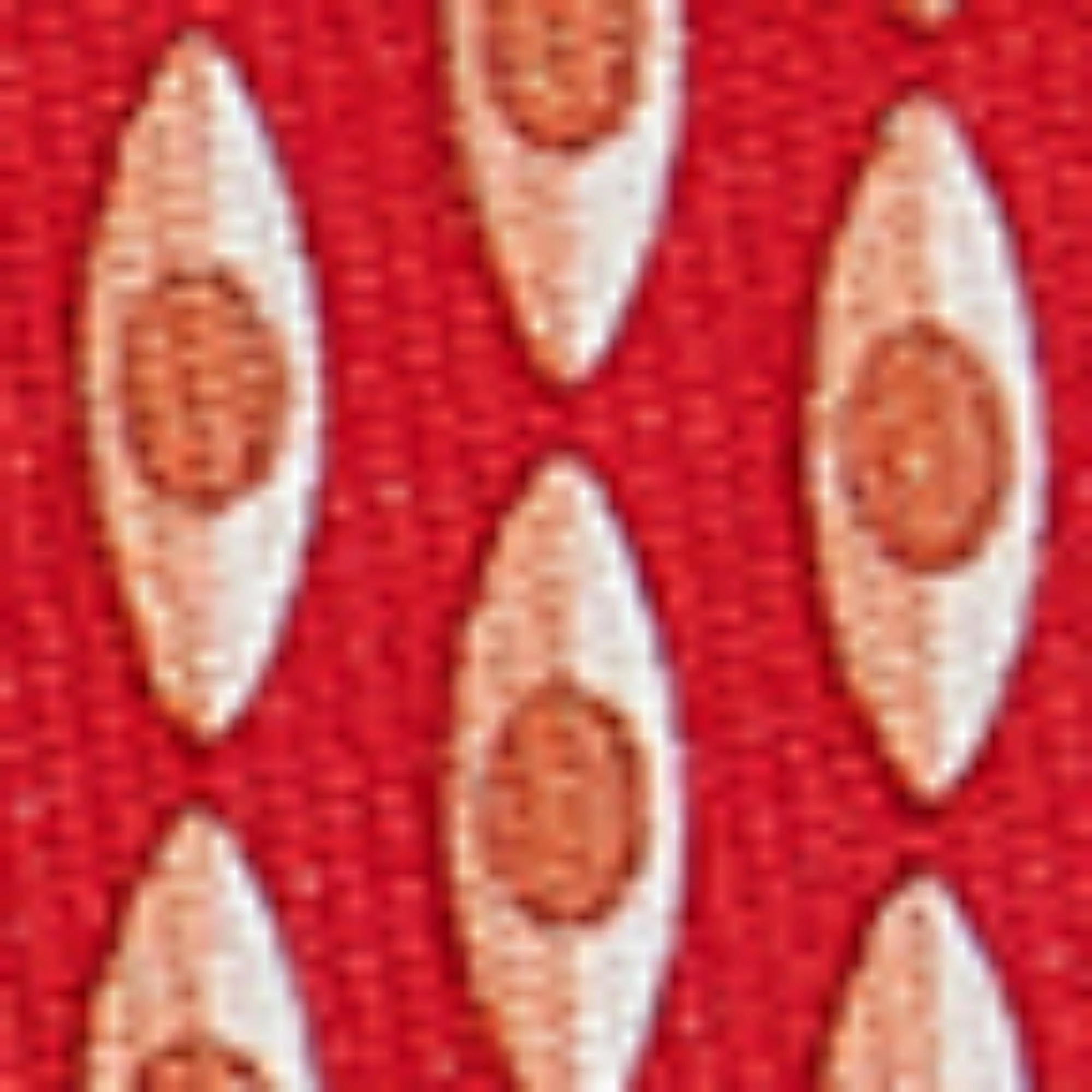 Canoe Print Silk Tie - Red - Image 3