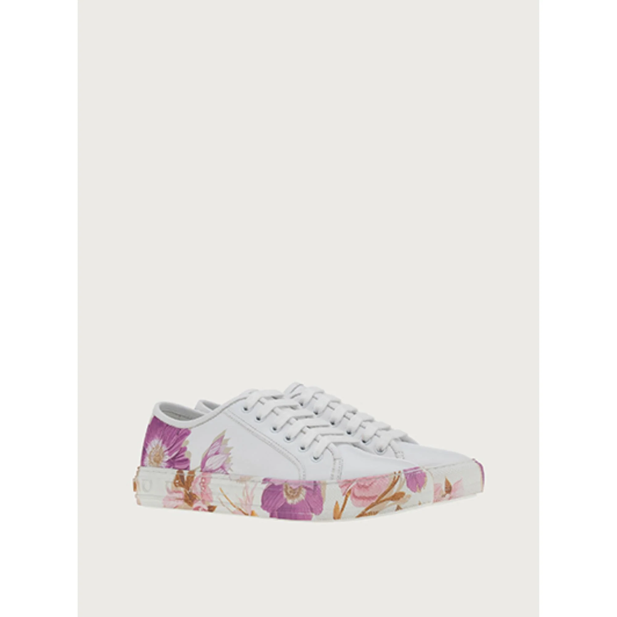 Gancini Sole Sneakers - White/Pink - Image 3
