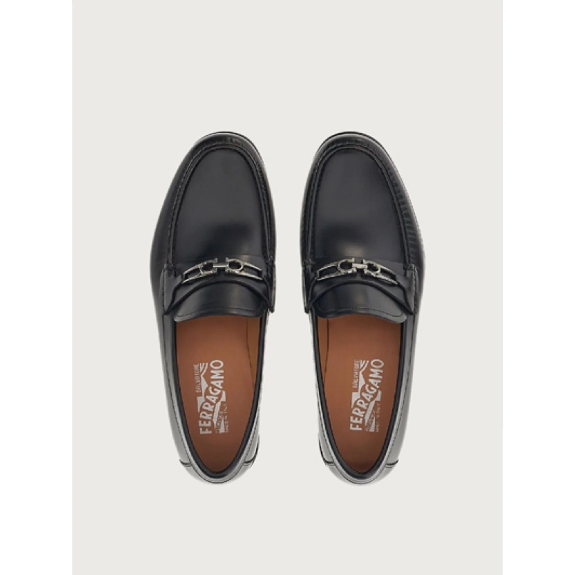 Moccasin with Gancini Ornament - Black - Image 2