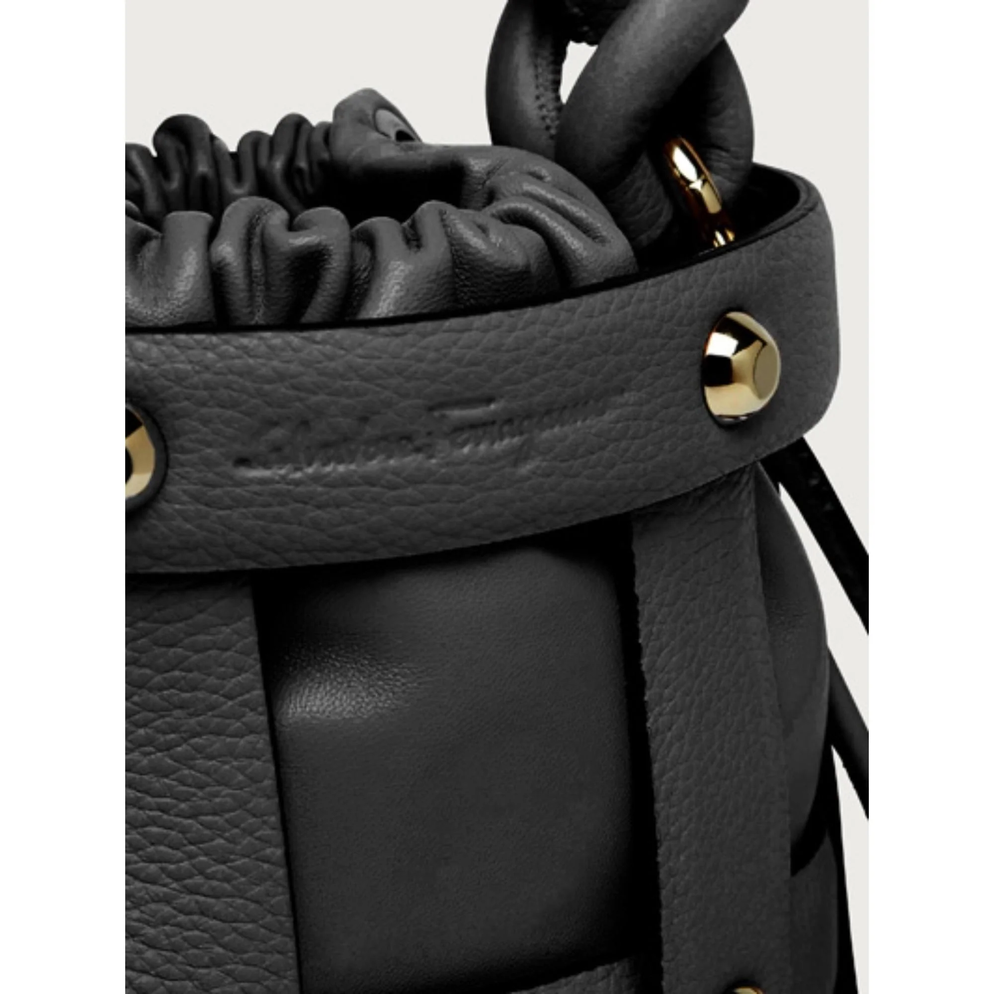 Ferragamo Cage Bag - Black - Image 5