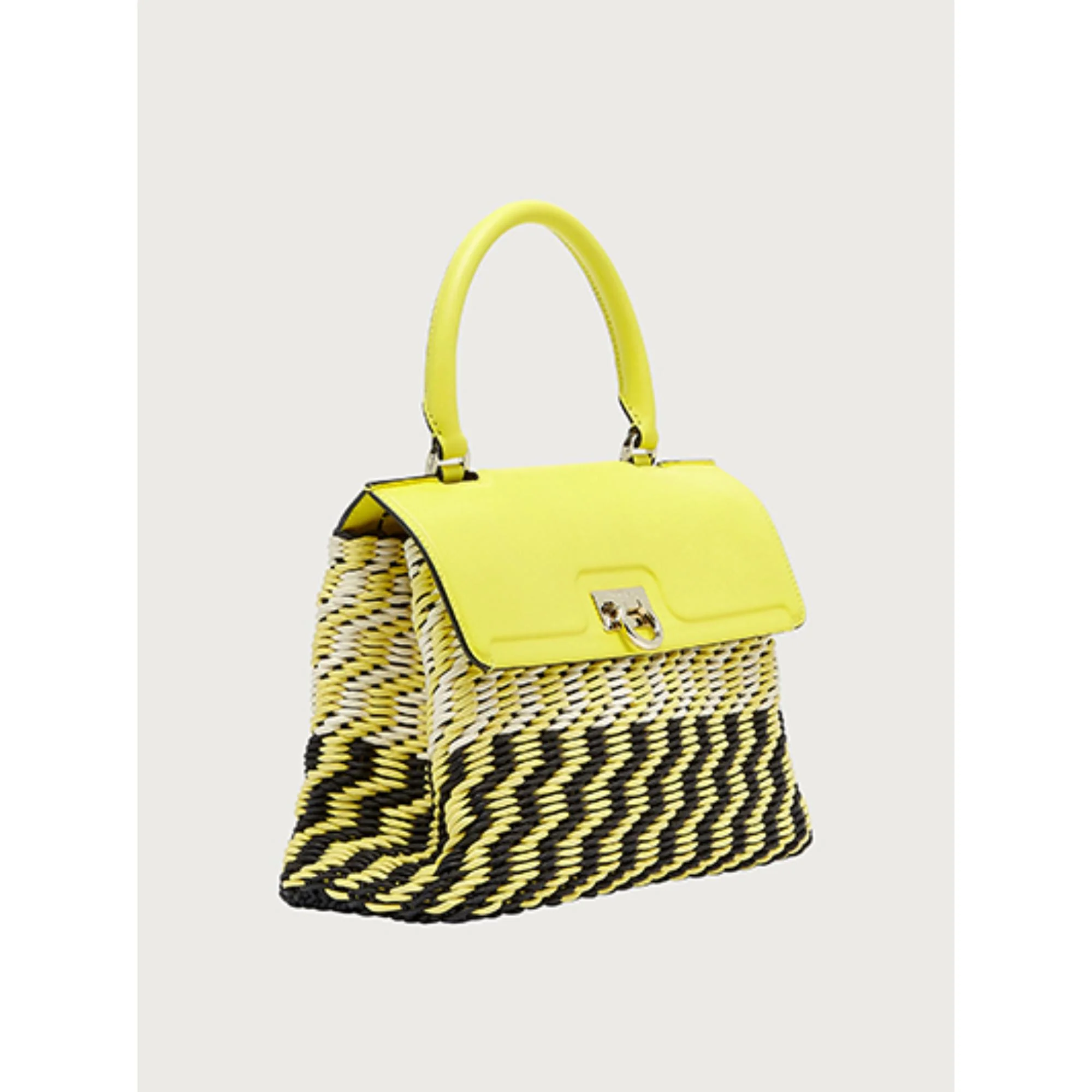 Trifolio Small Top Handle - Black/Canary Yellow - Image 3