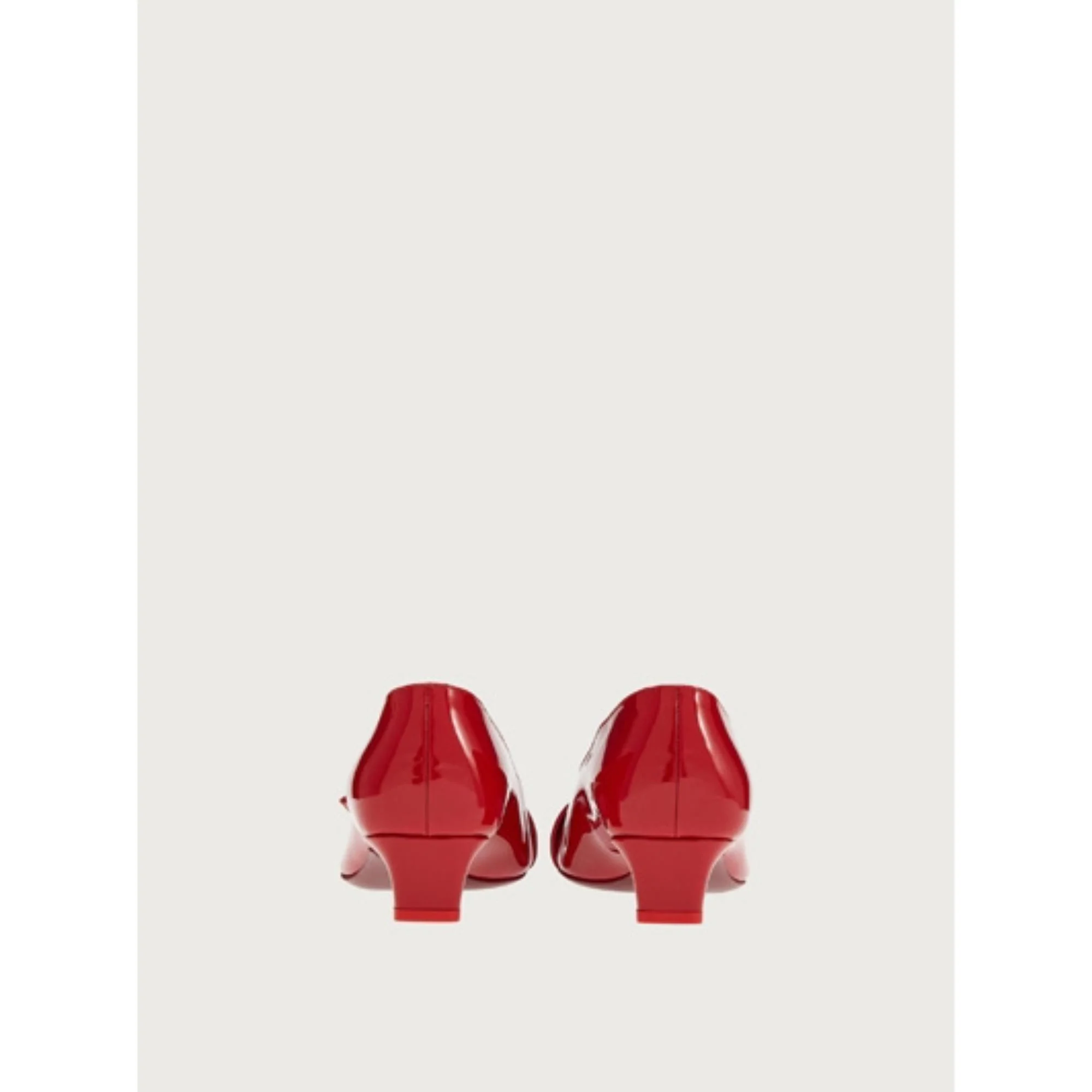Gancini Pumps Shoe - Lipstick Red - Image 4