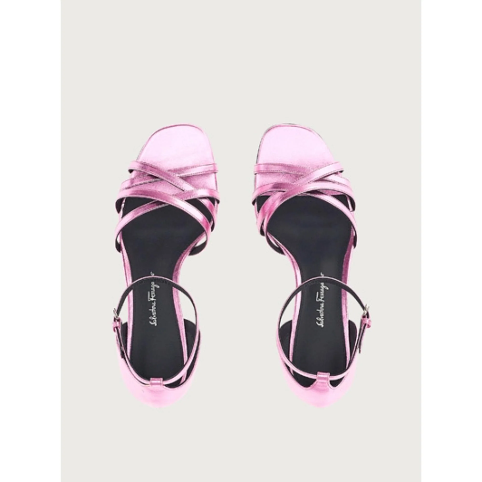 Mirrored Heel Sandals - Flamingo - Image 2