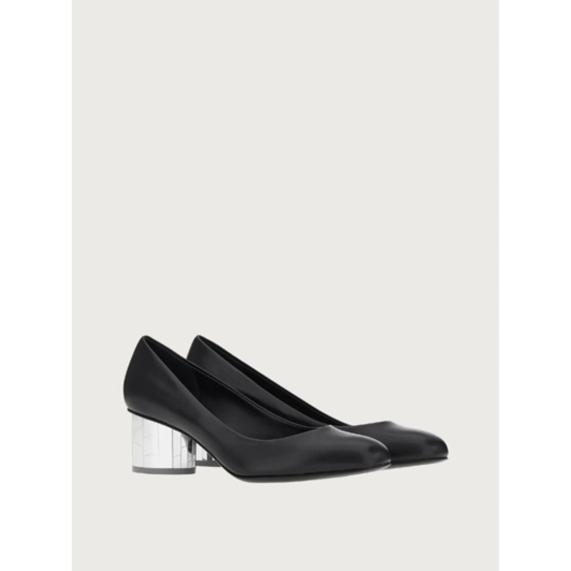 Mirrored Heel Pumps Shoe - Black - Image 3