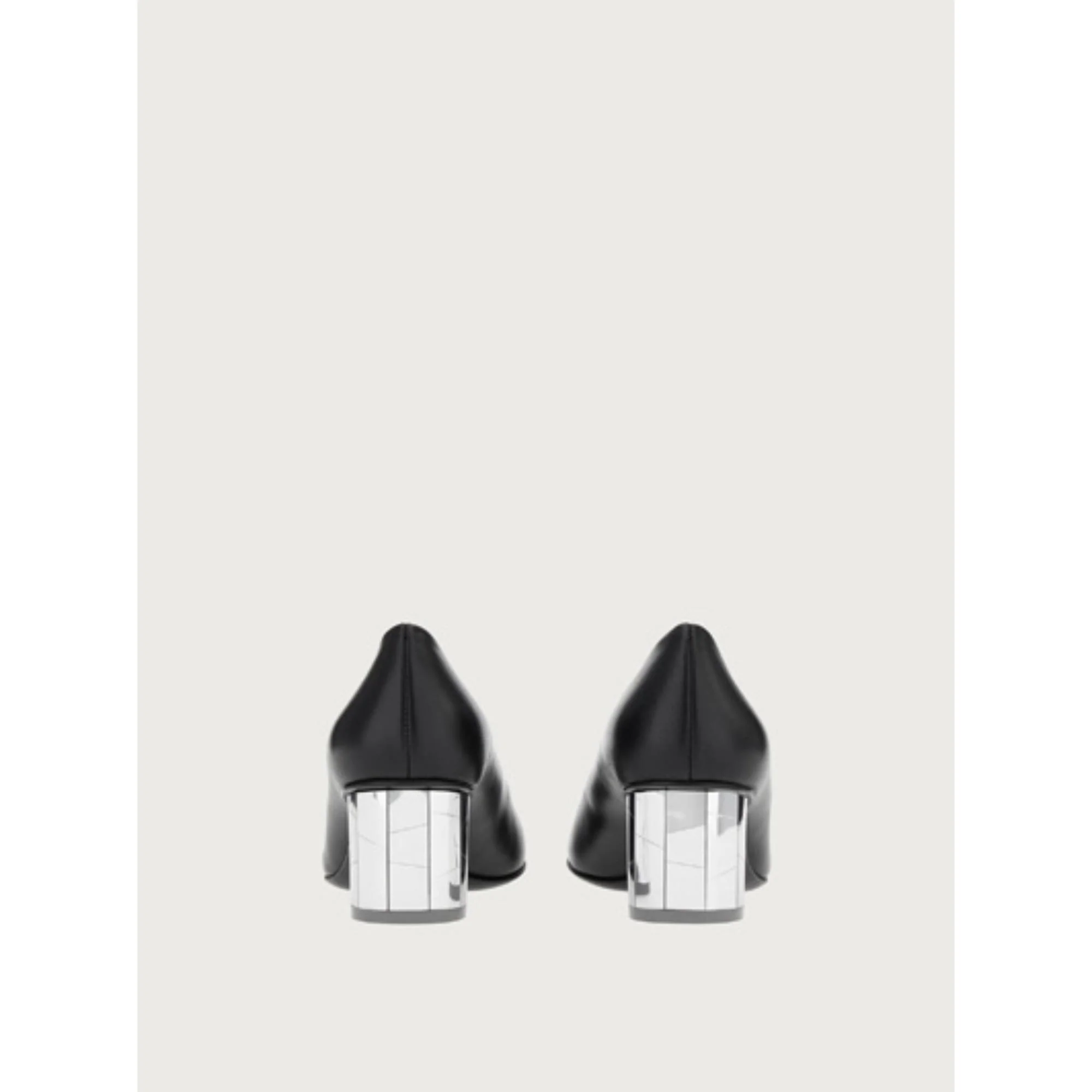 Mirrored Heel Pumps Shoe - Black - Image 4