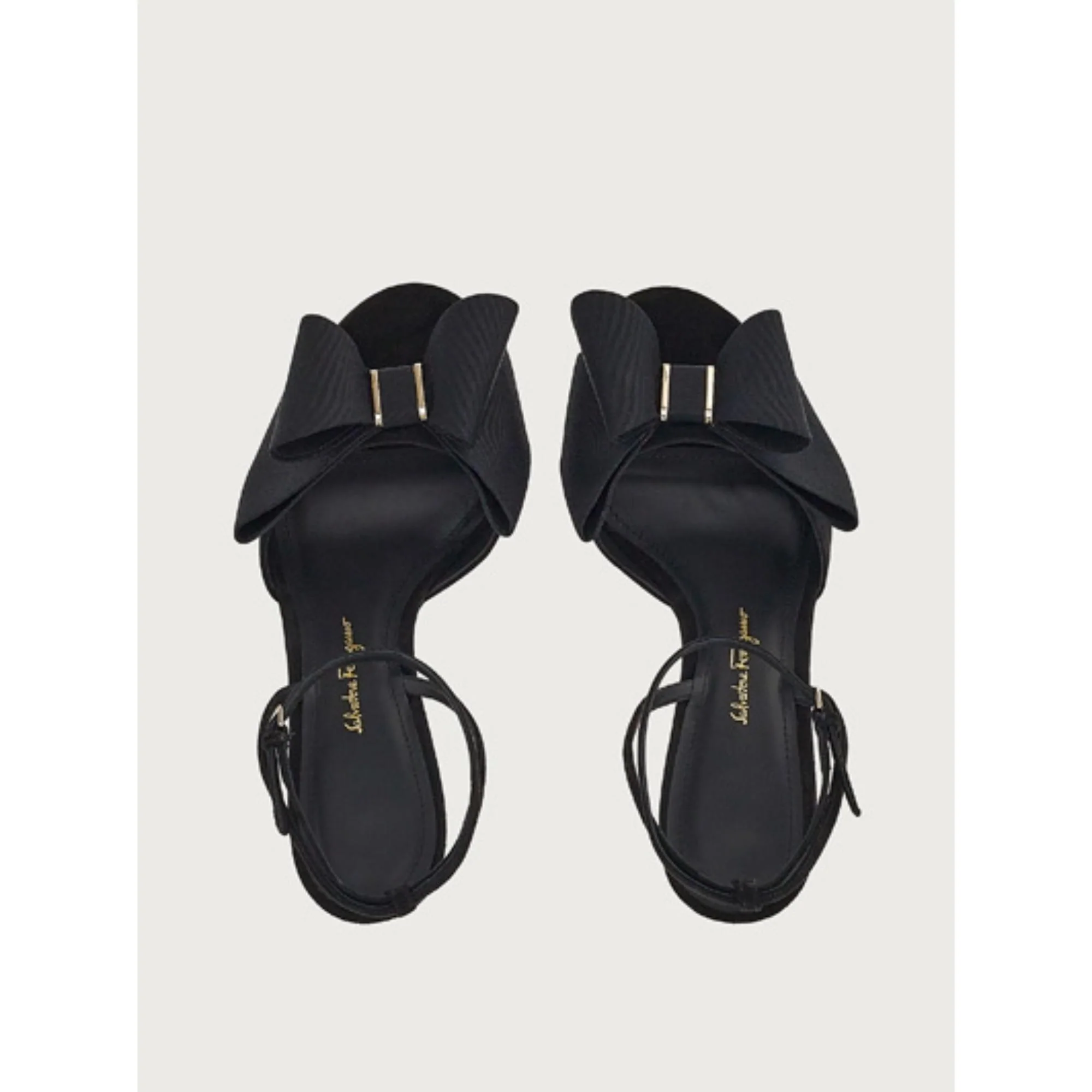 Double Bow Sandals - Black - Image 2