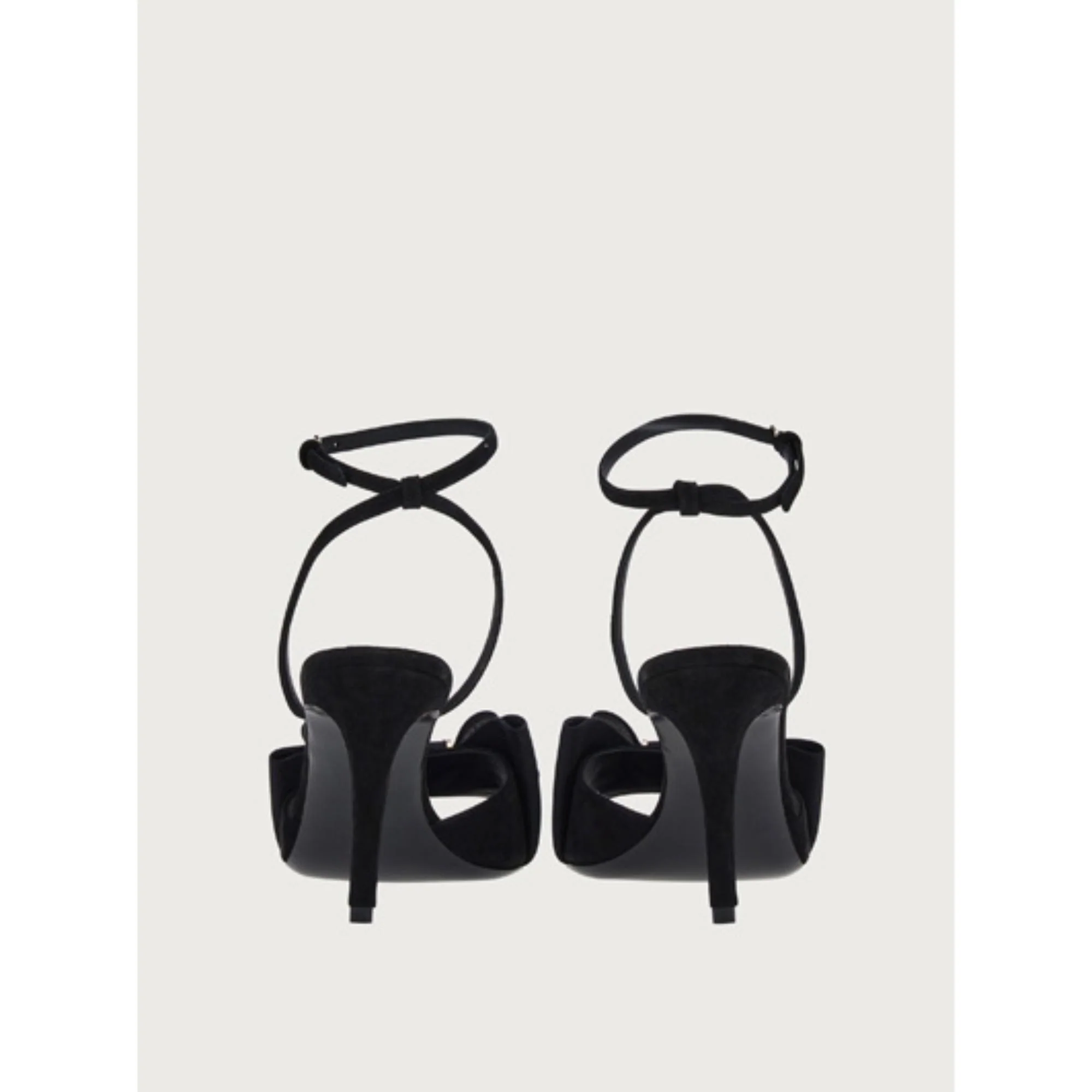 Double Bow Sandals - Black - Image 3