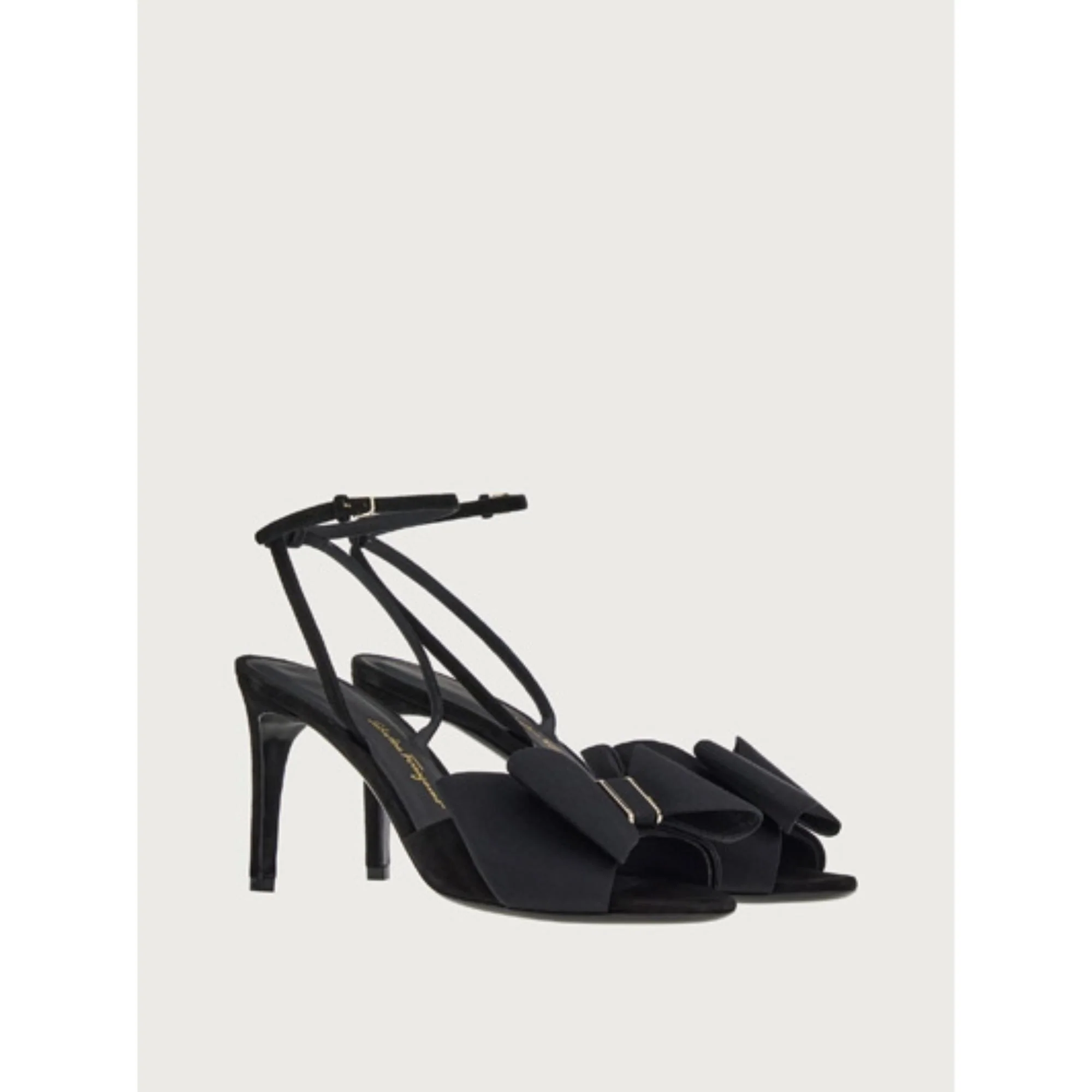 Double Bow Sandals - Black - Image 4