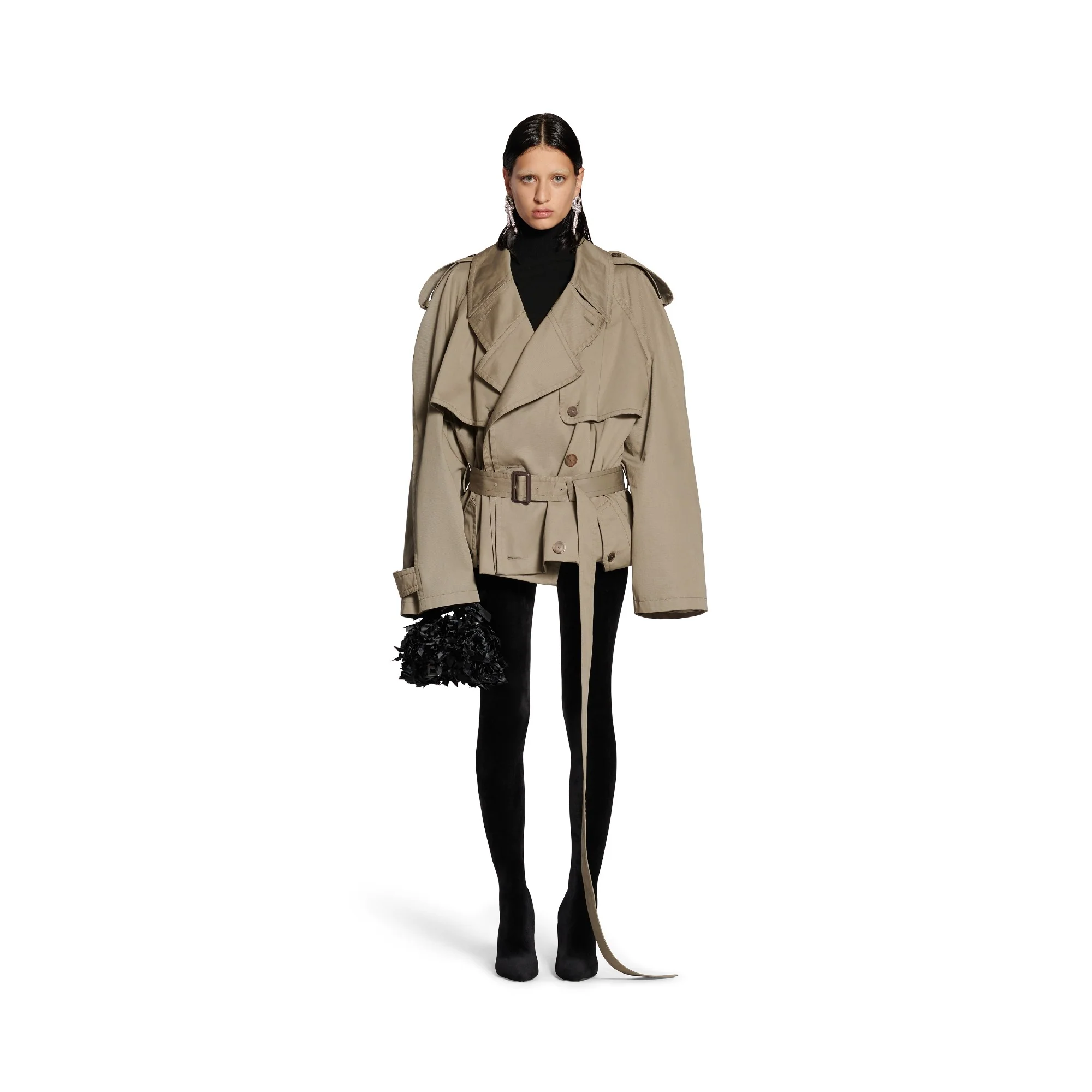 Folded Trench - Sand Beige - Image 4