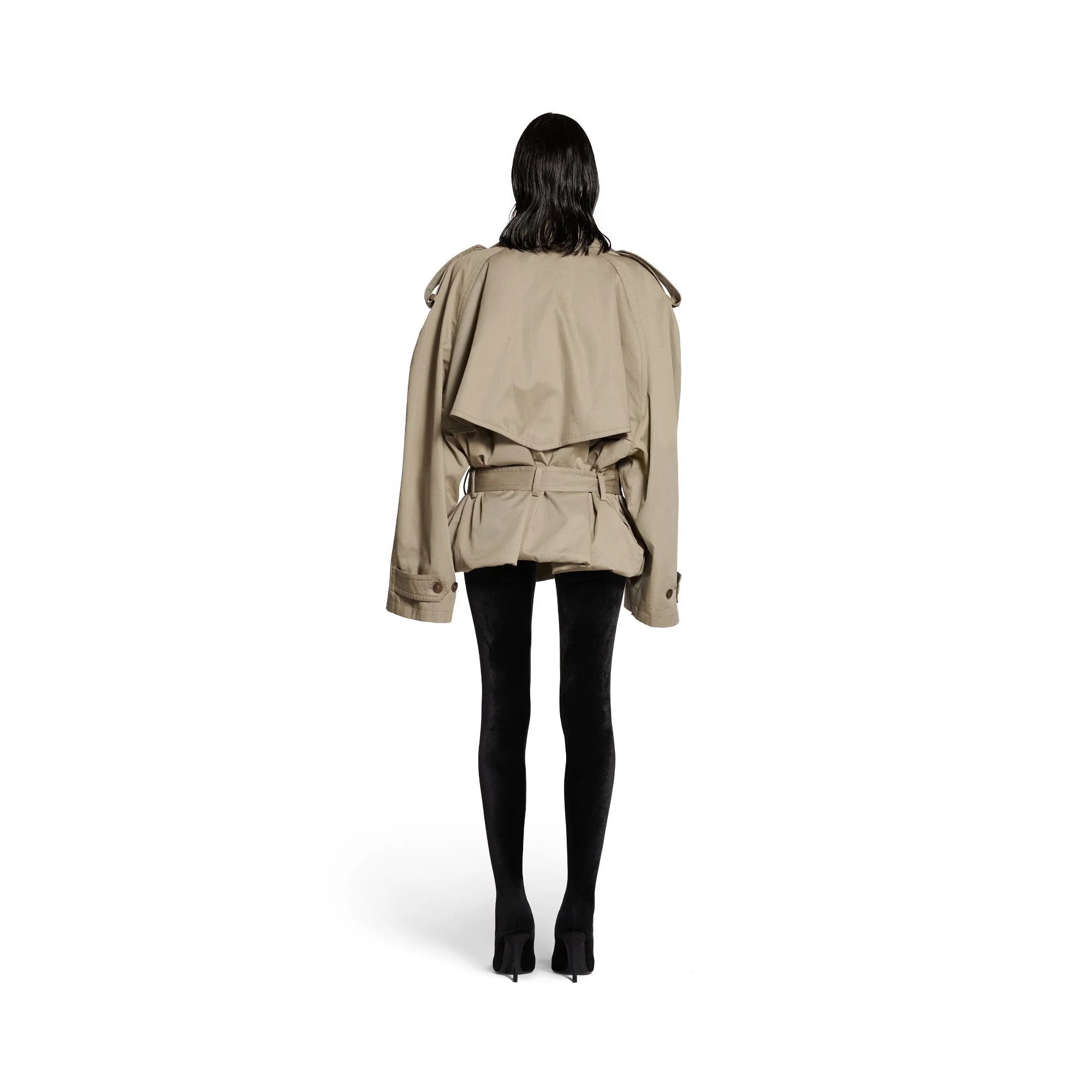Folded Trench - Sand Beige - Image 5