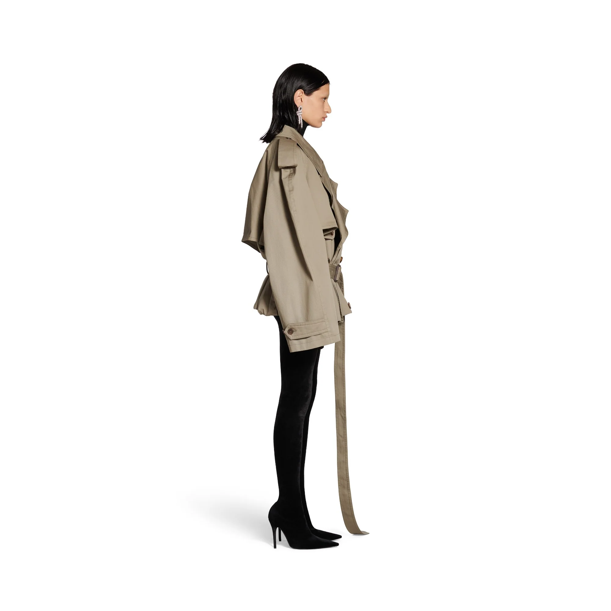 Folded Trench - Sand Beige - Image 6