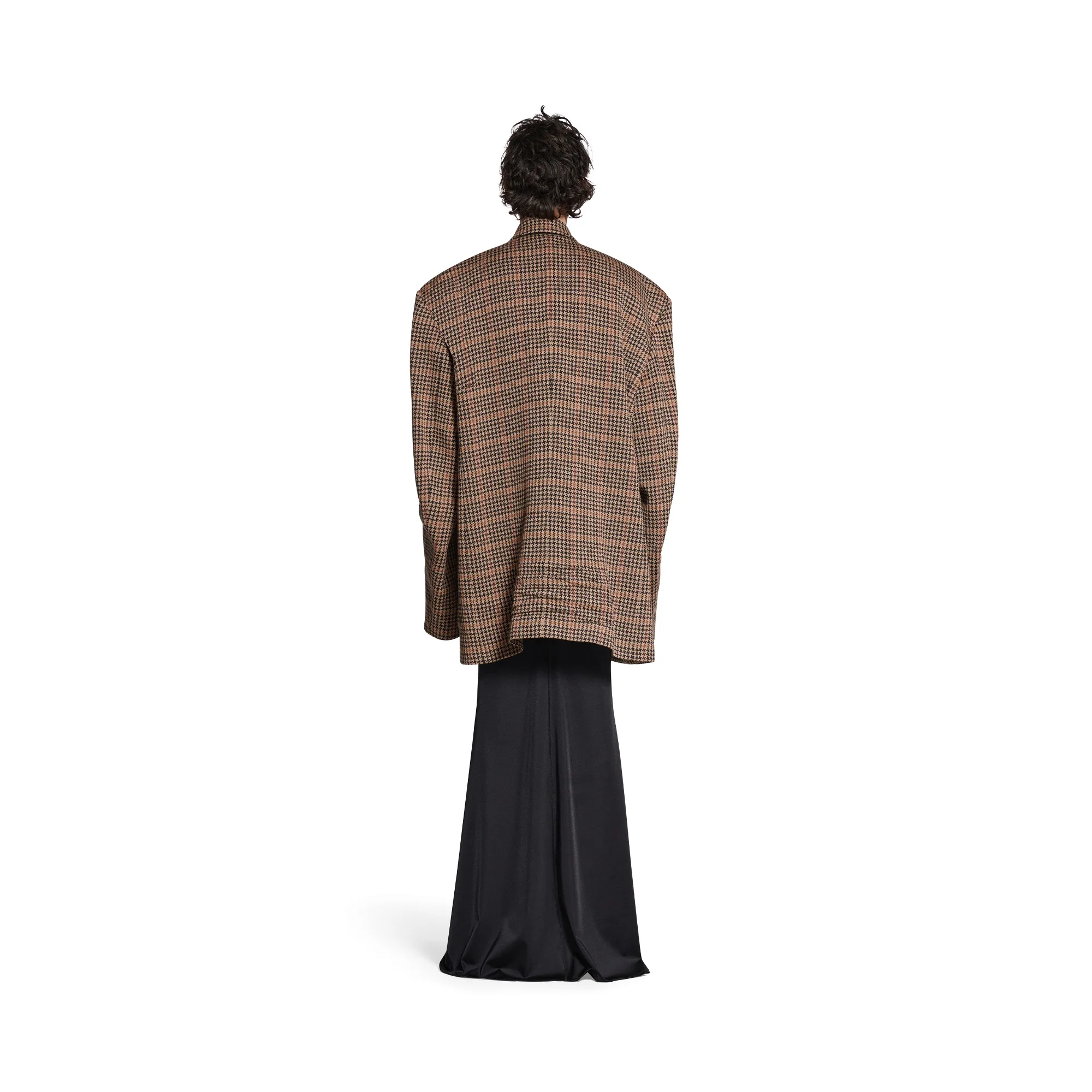 Tailored Knitted Jacket - Beige - Image 5