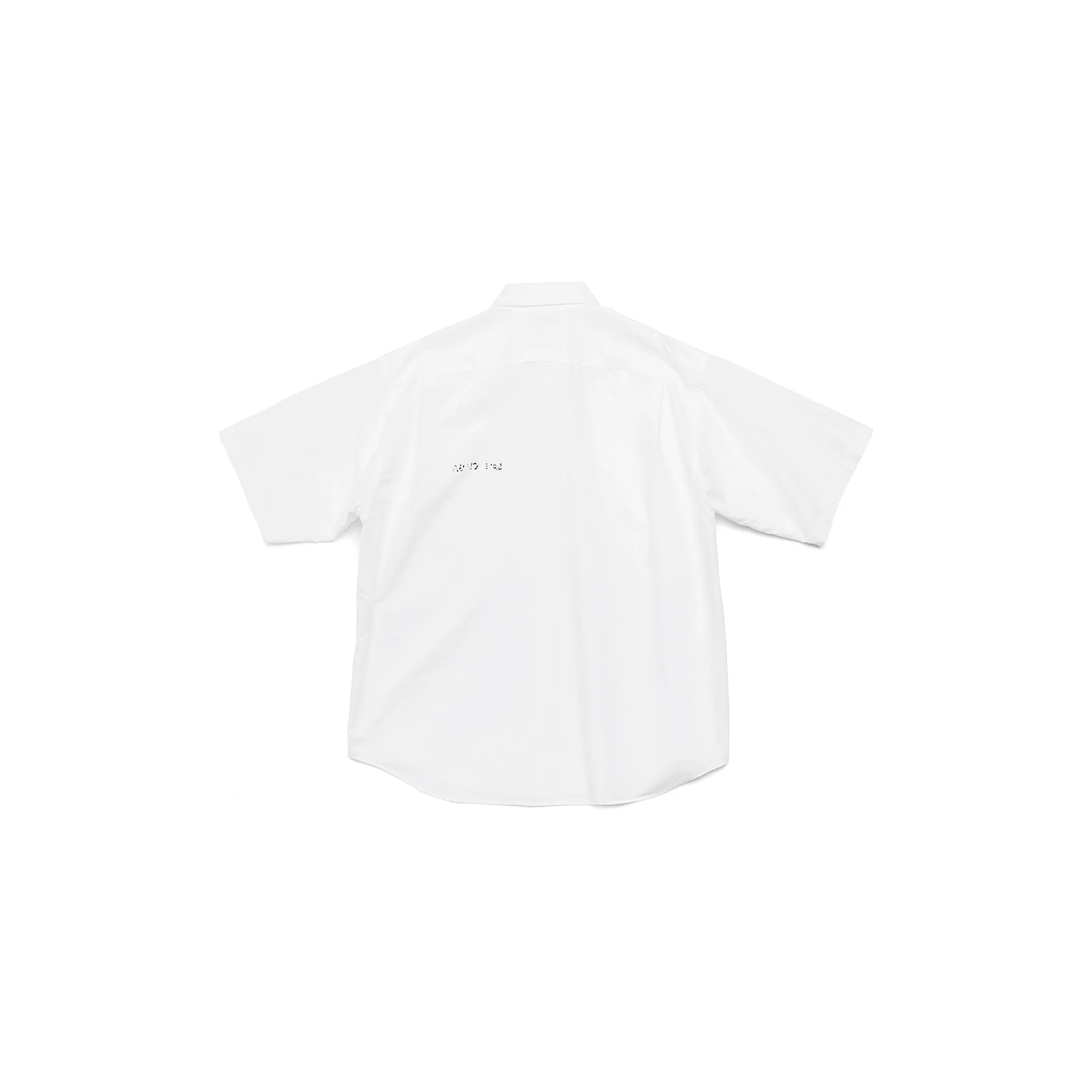 Short Sleeve Large Fit Shirt - White - Image 2