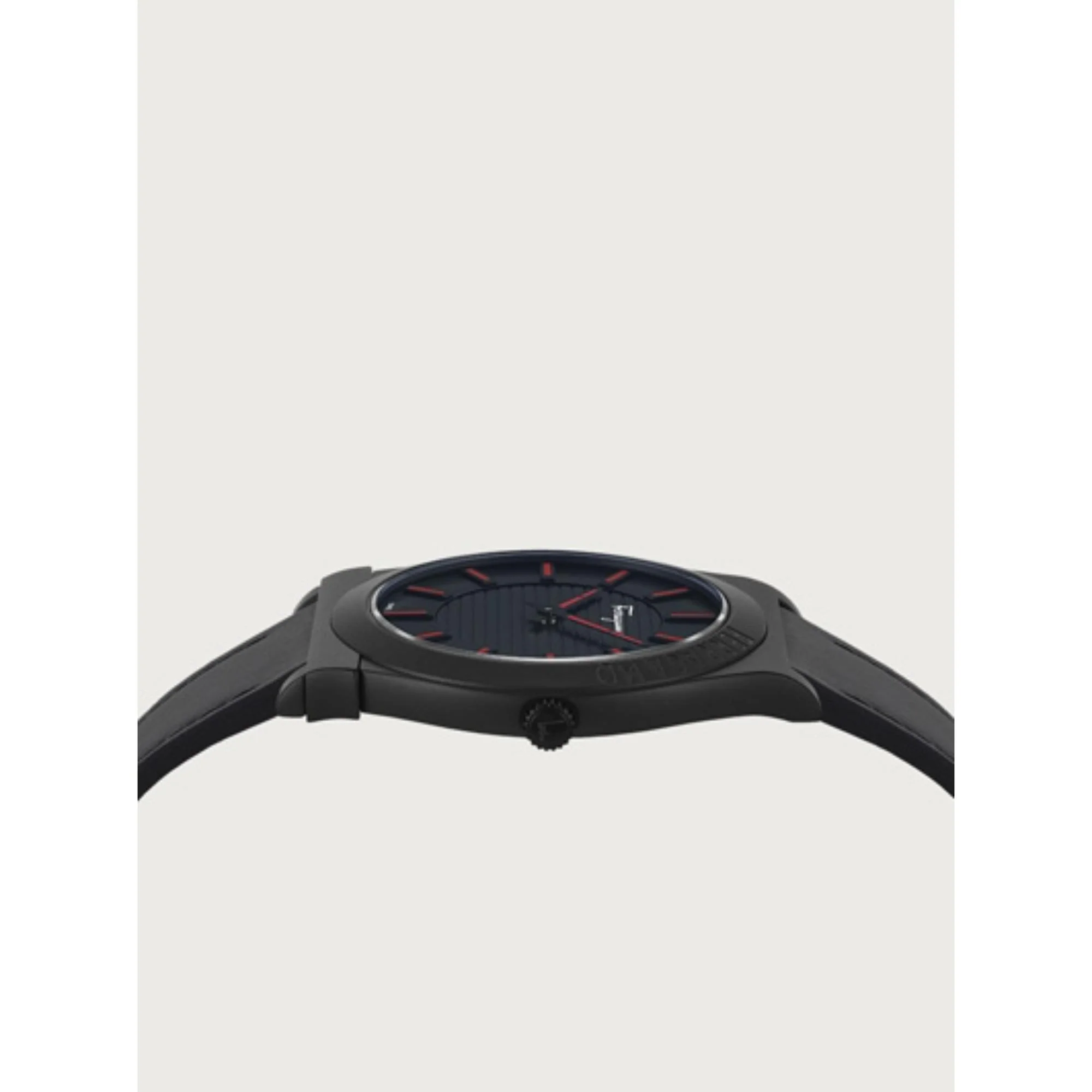 Gancini Gent 41mm Watch - Ip Black/Red - Image 3