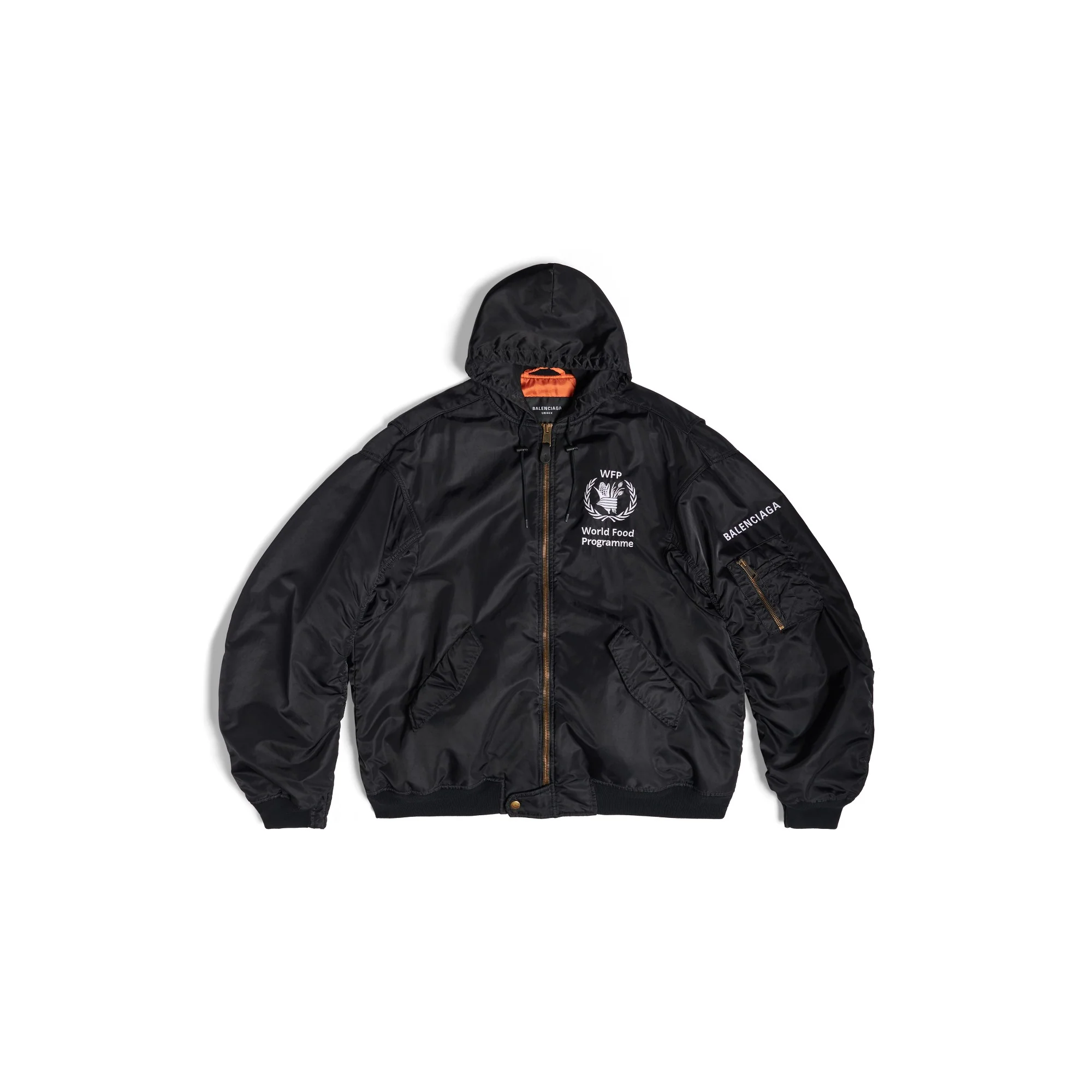 Light Hooded Bomber - Black