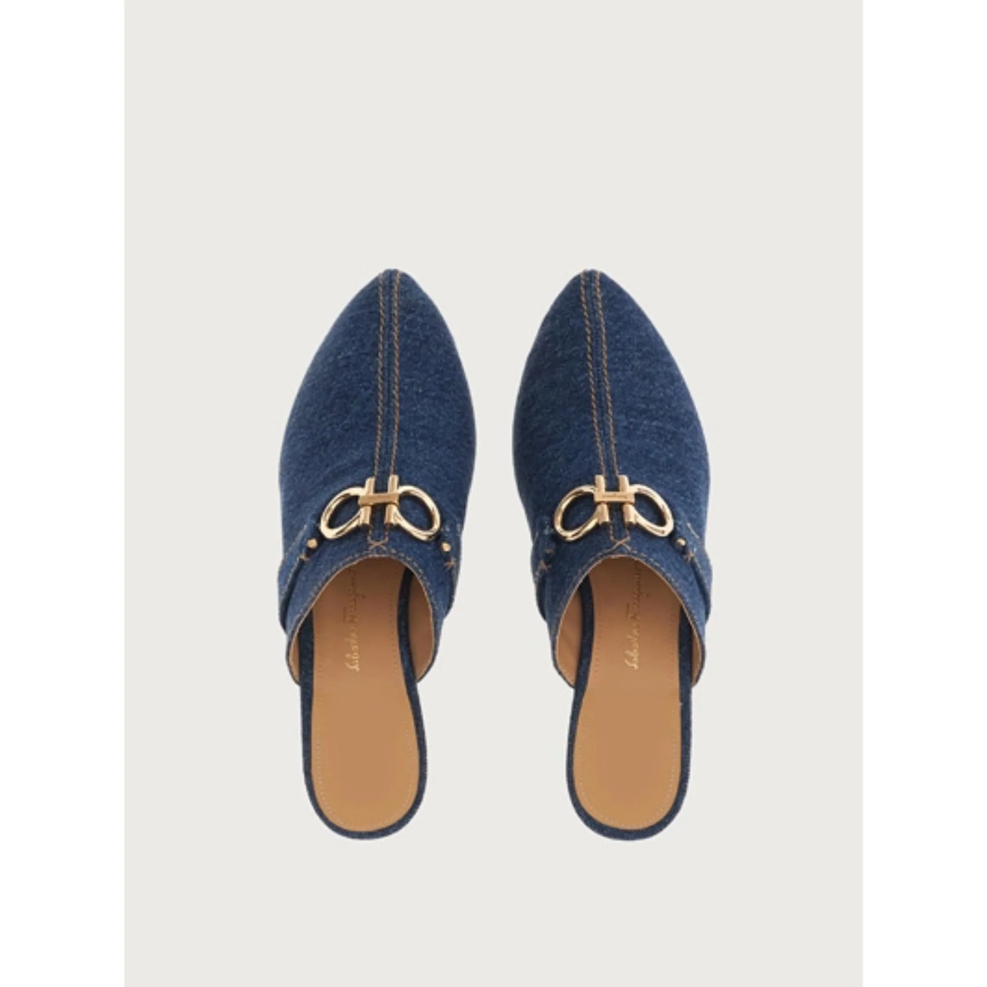 Gancini Mule - Navy Blue - Image 2