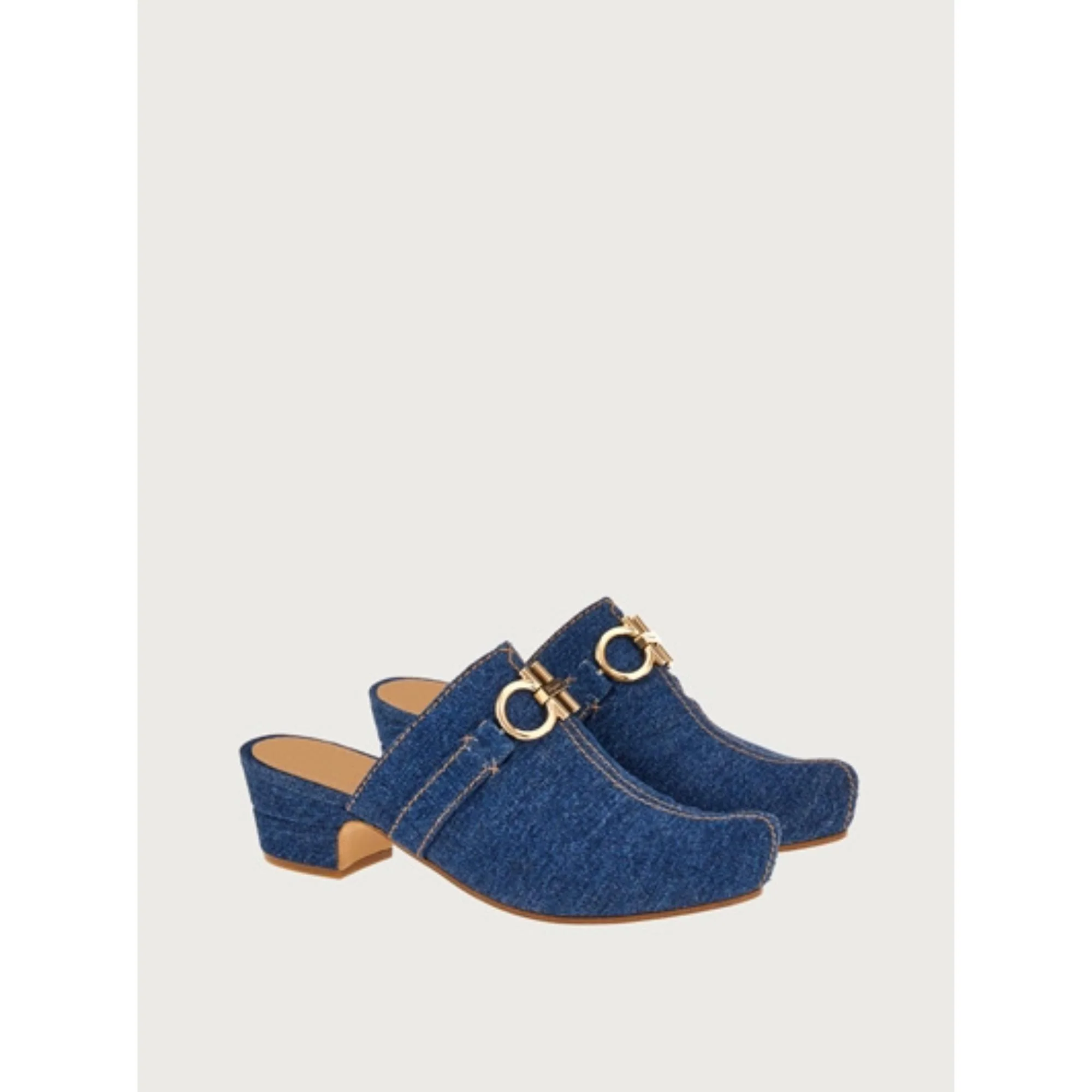 Gancini Mule - Navy Blue - Image 3