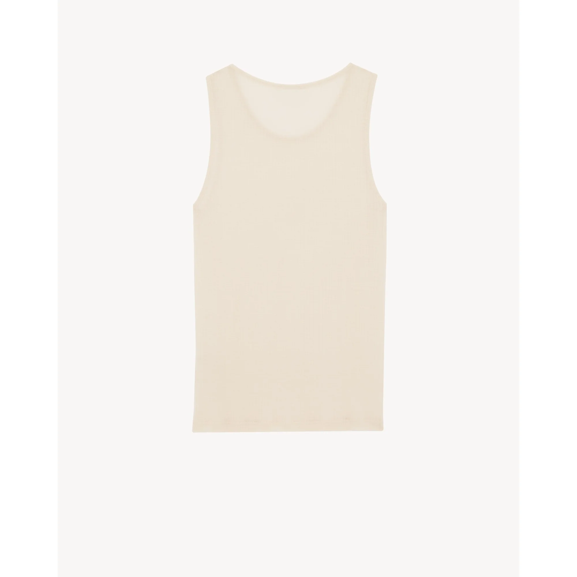 Maillot De Corps Jersey Laine - Beige/Rouge - Image 2