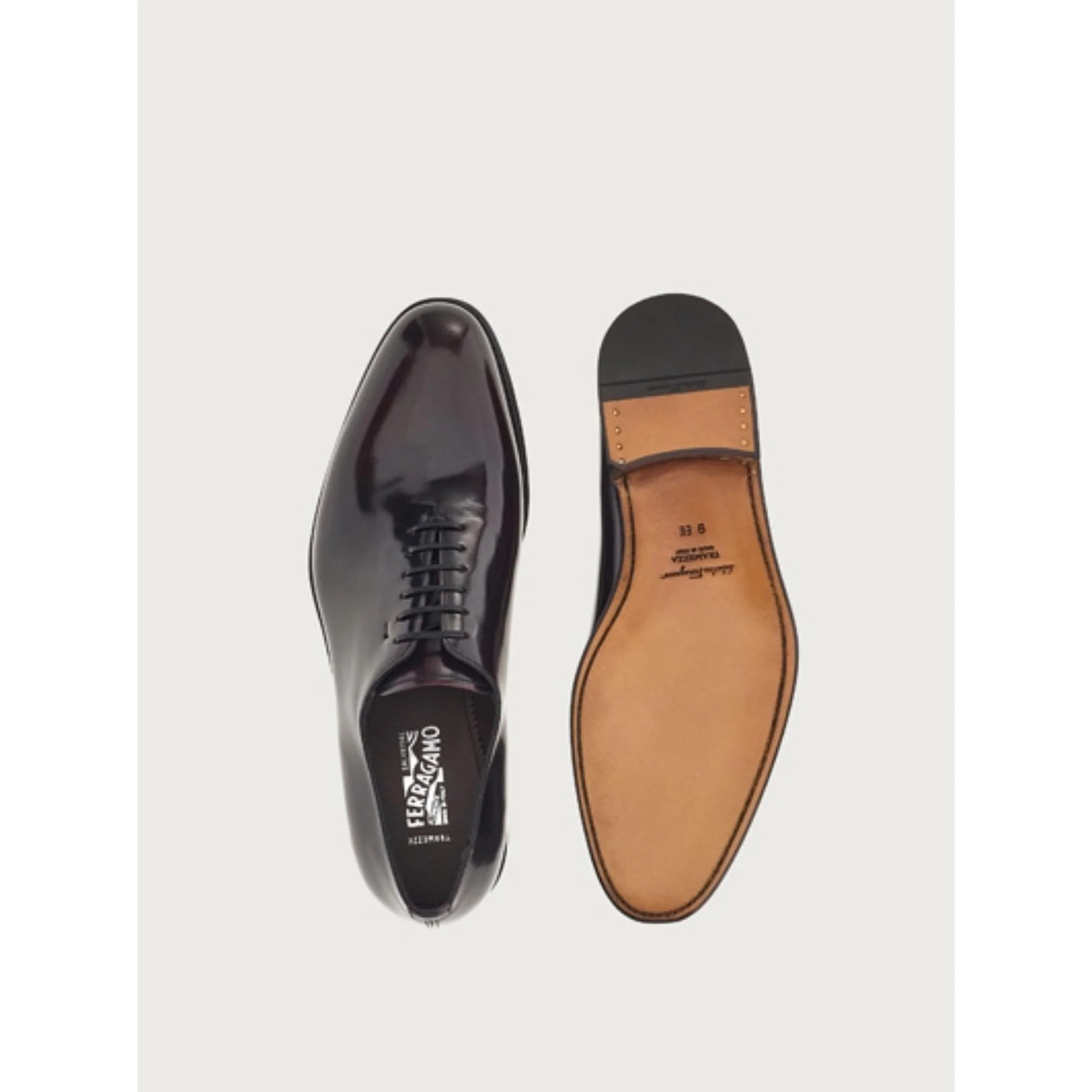Tramezza Plain Toe Oxford - Pomegranate/Black/Palissandro - Image 3