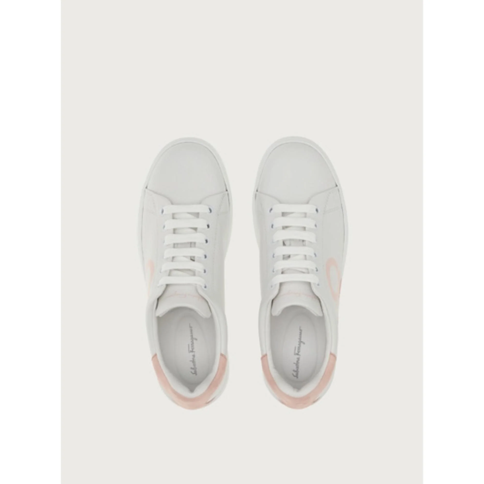 Gancini Sneakers - White/Powder Rose - Image 2