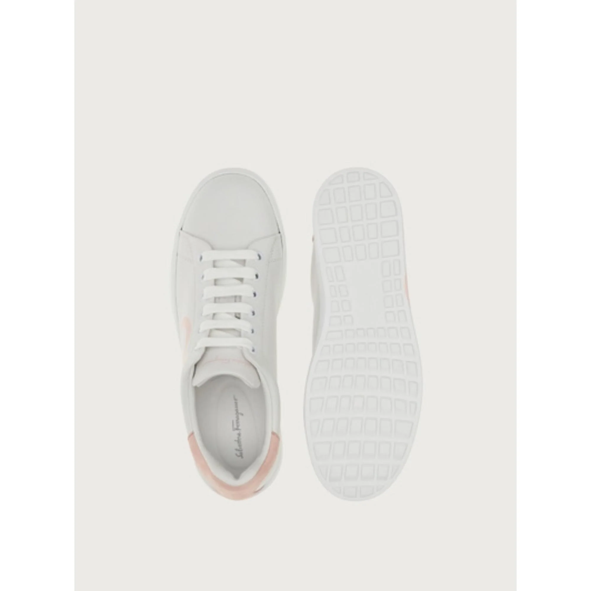 Gancini Sneakers - White/Powder Rose - Image 3