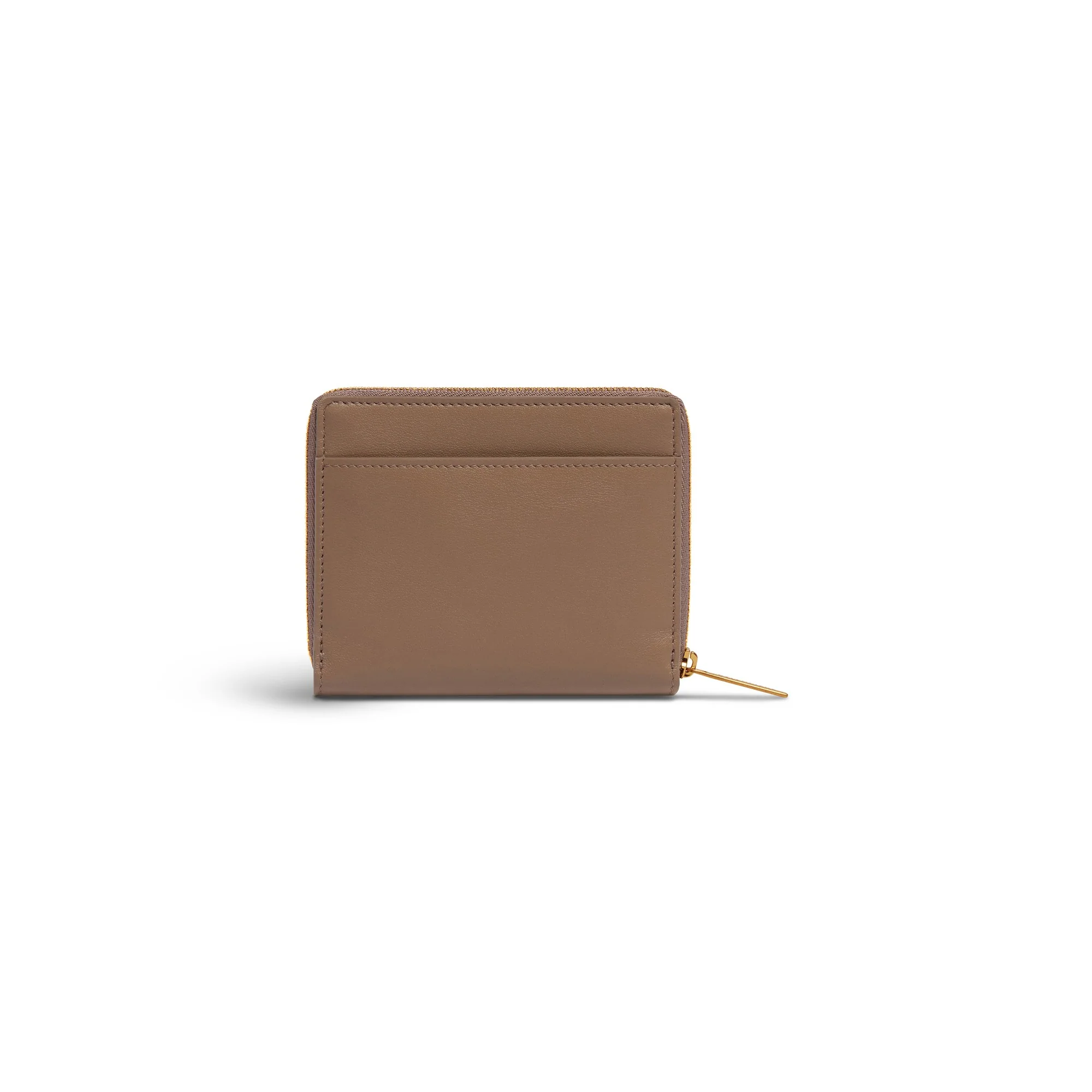 Envelope Compact Wallet W/Flap - Dark Mink Grey - Image 2