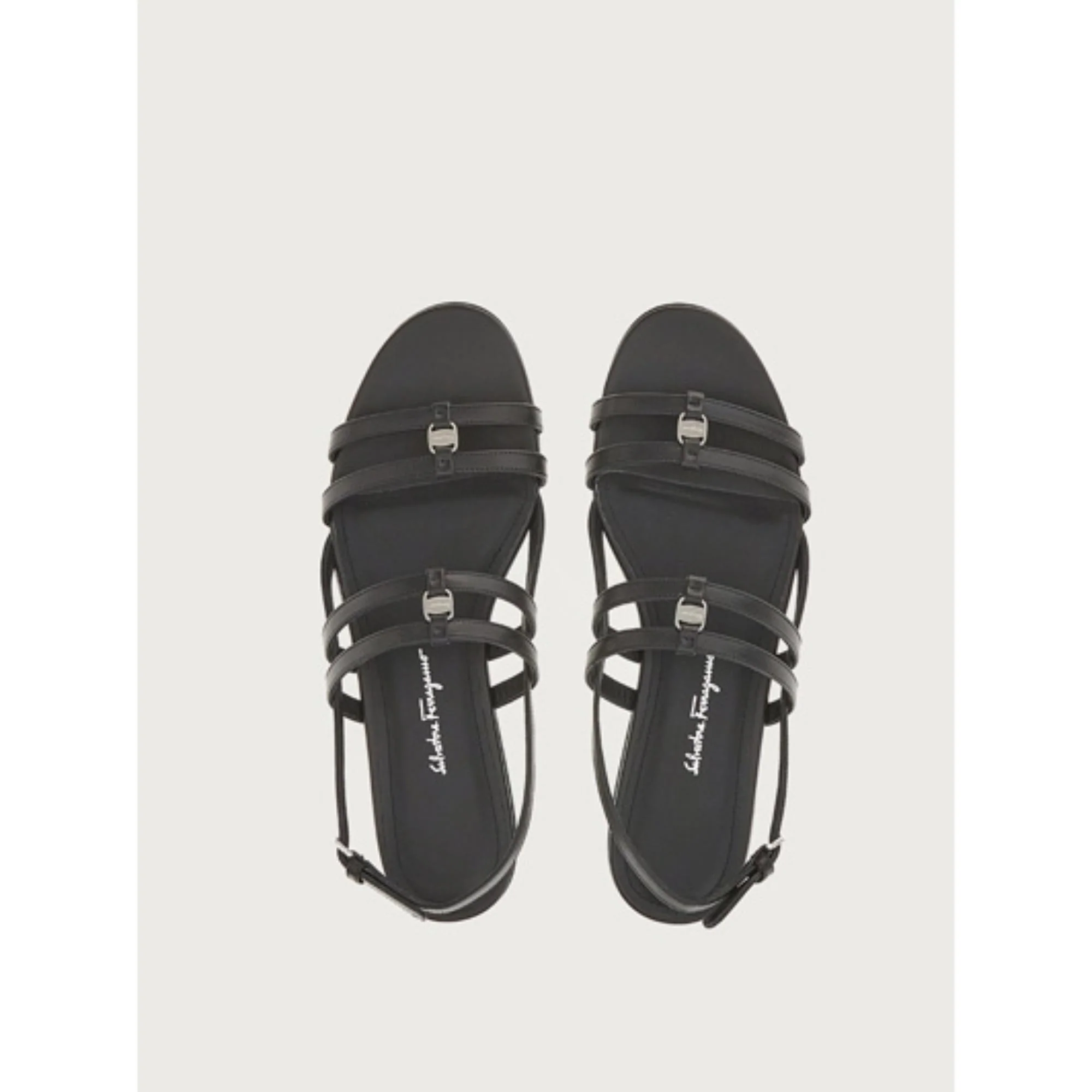 Vara Chain Flats Sandals - Black - Image 2