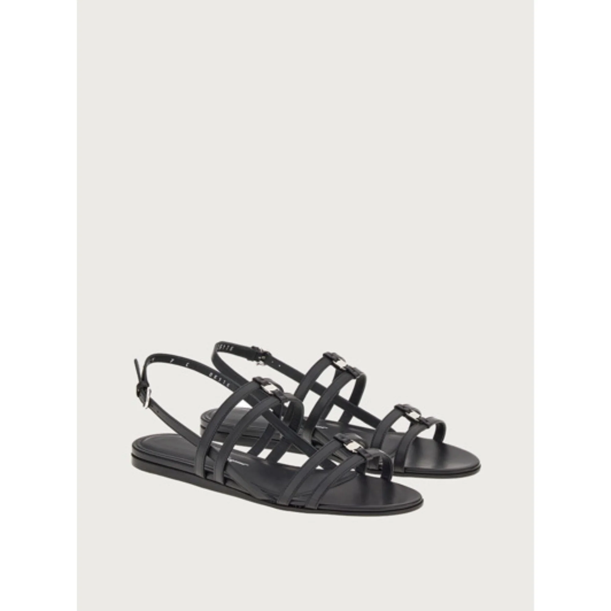 Vara Chain Flats Sandals - Black - Image 3