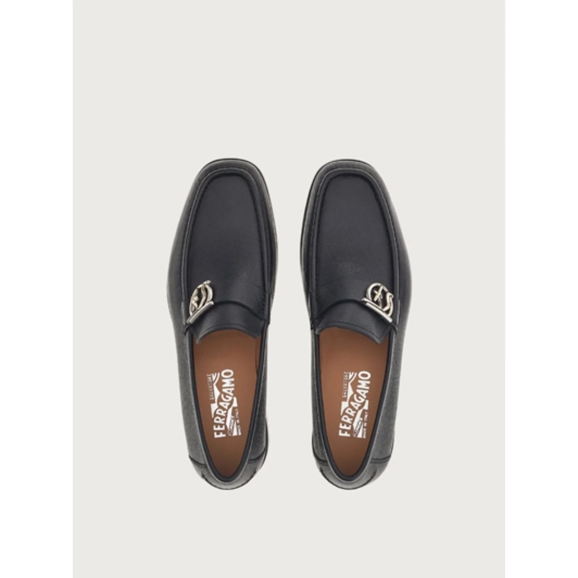 Moccasin with Gancini Ornament - Black - Image 2