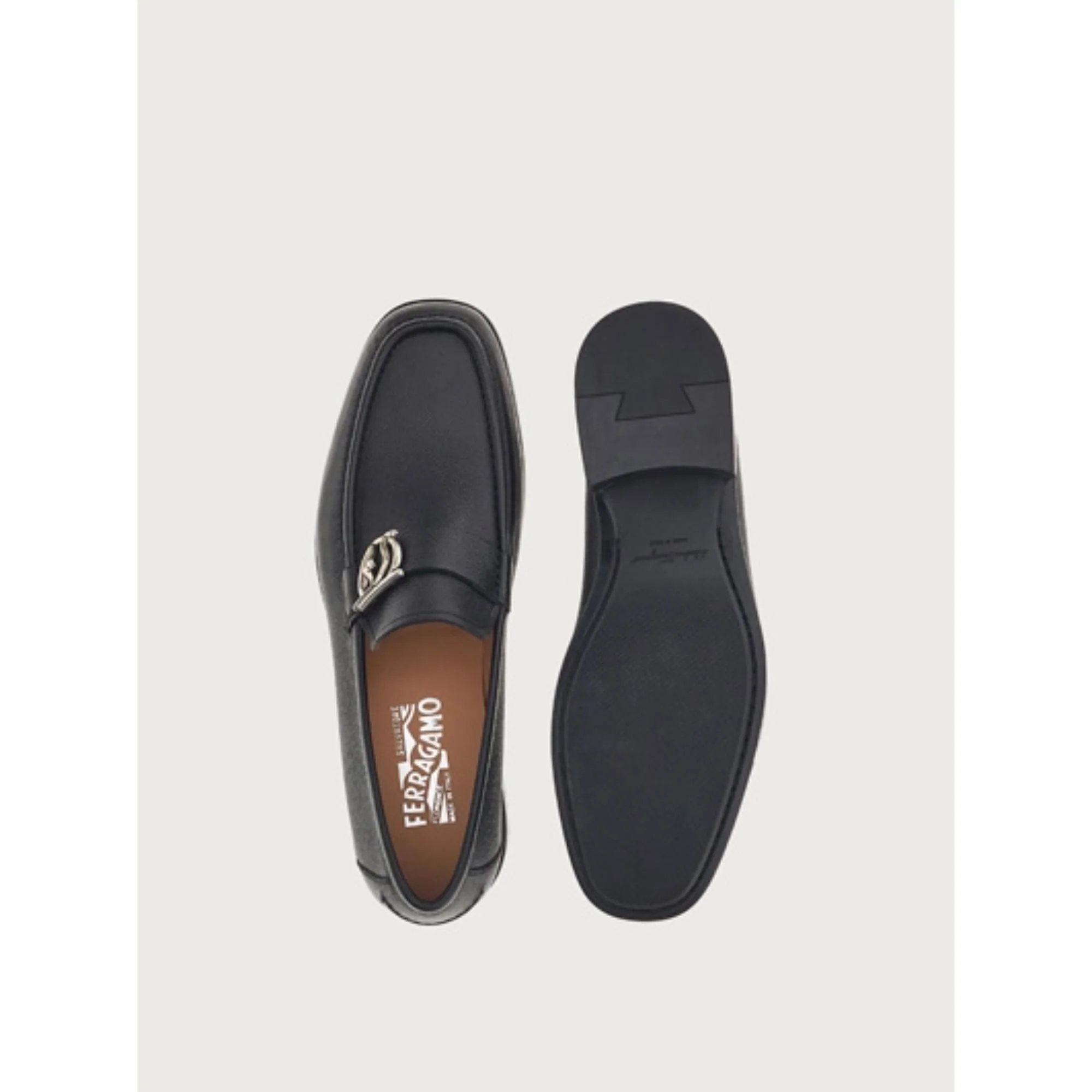 Moccasin with Gancini Ornament - Black - Image 3
