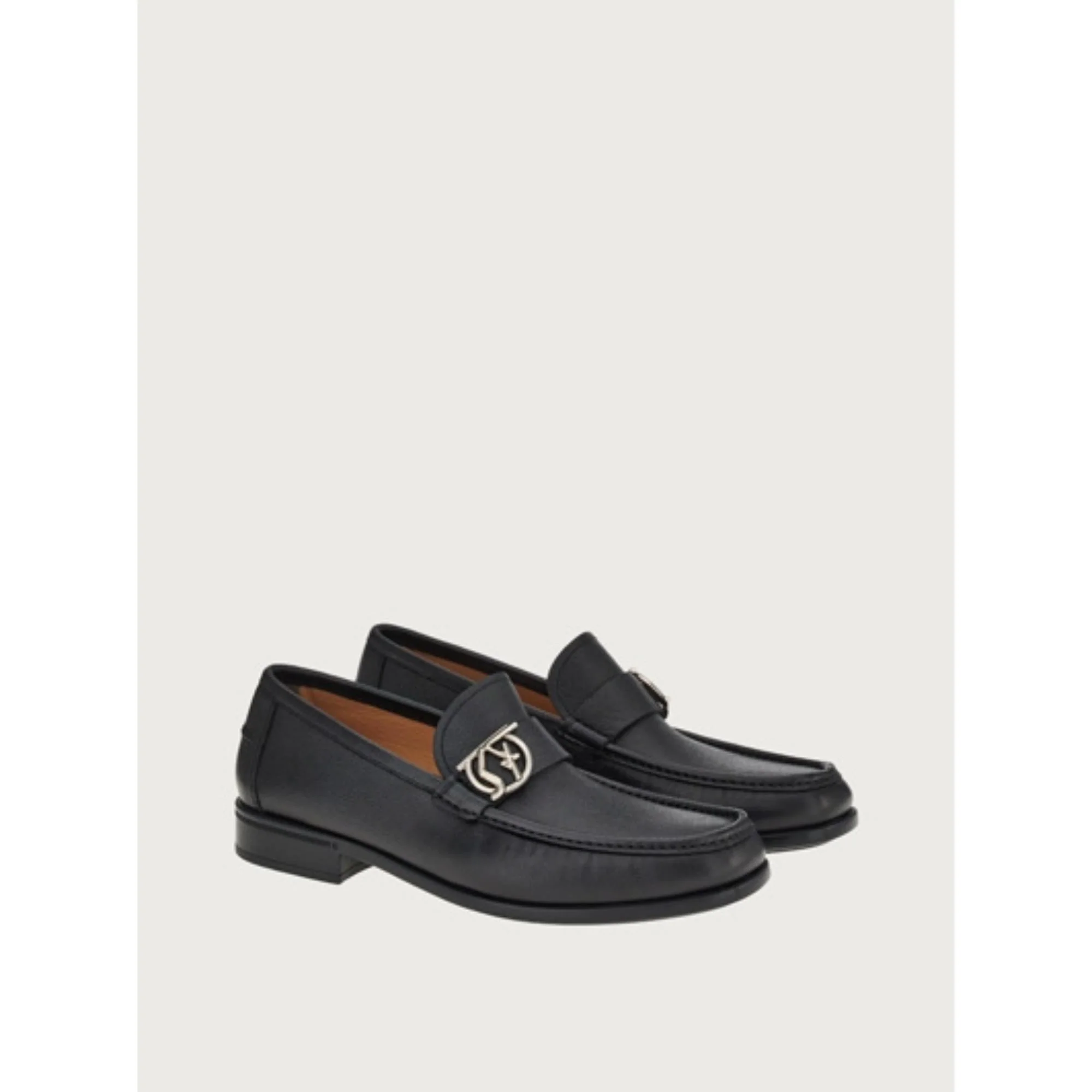 Moccasin with Gancini Ornament - Black - Image 5
