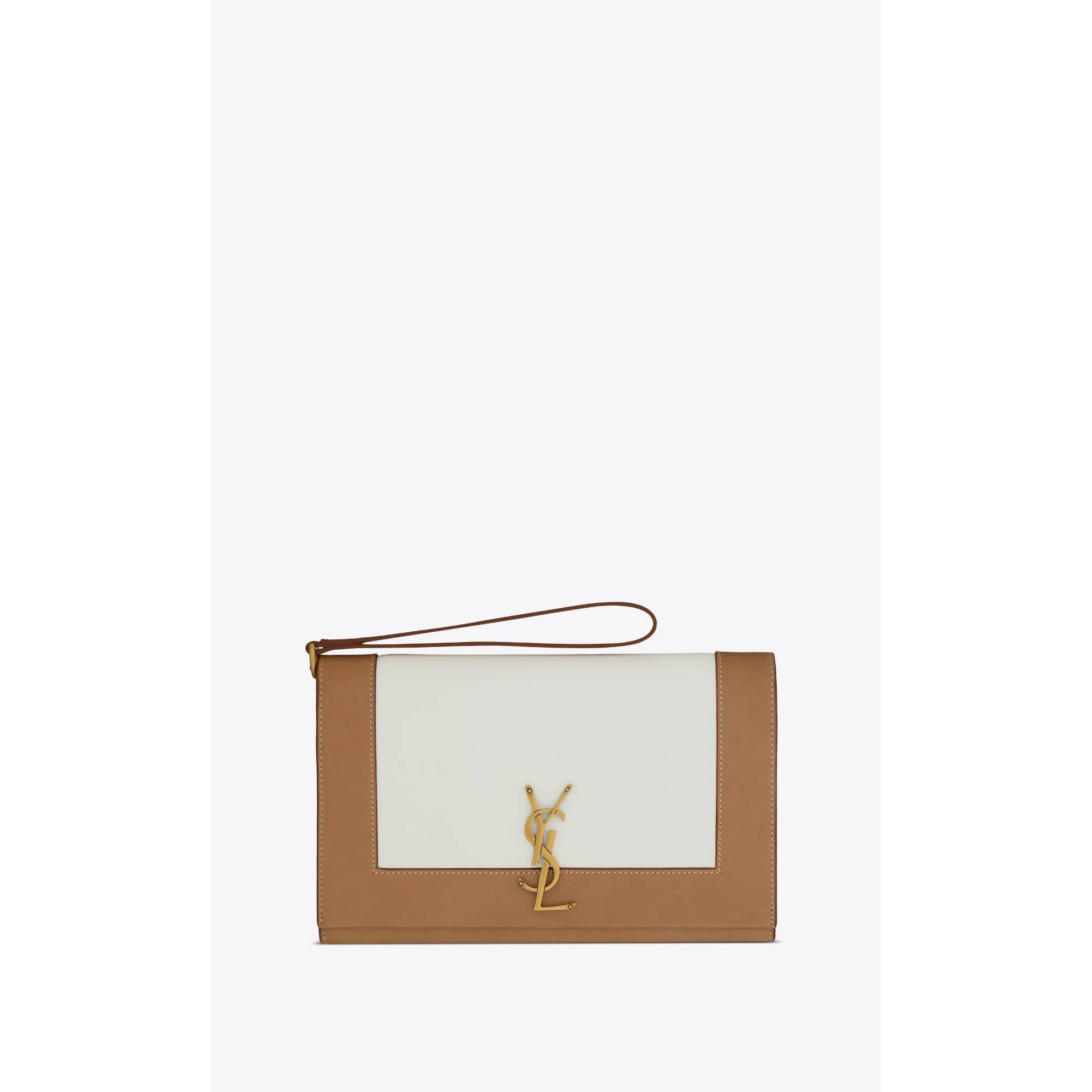 Flap Pouch - Vintage Brown Gold/Porcellana
