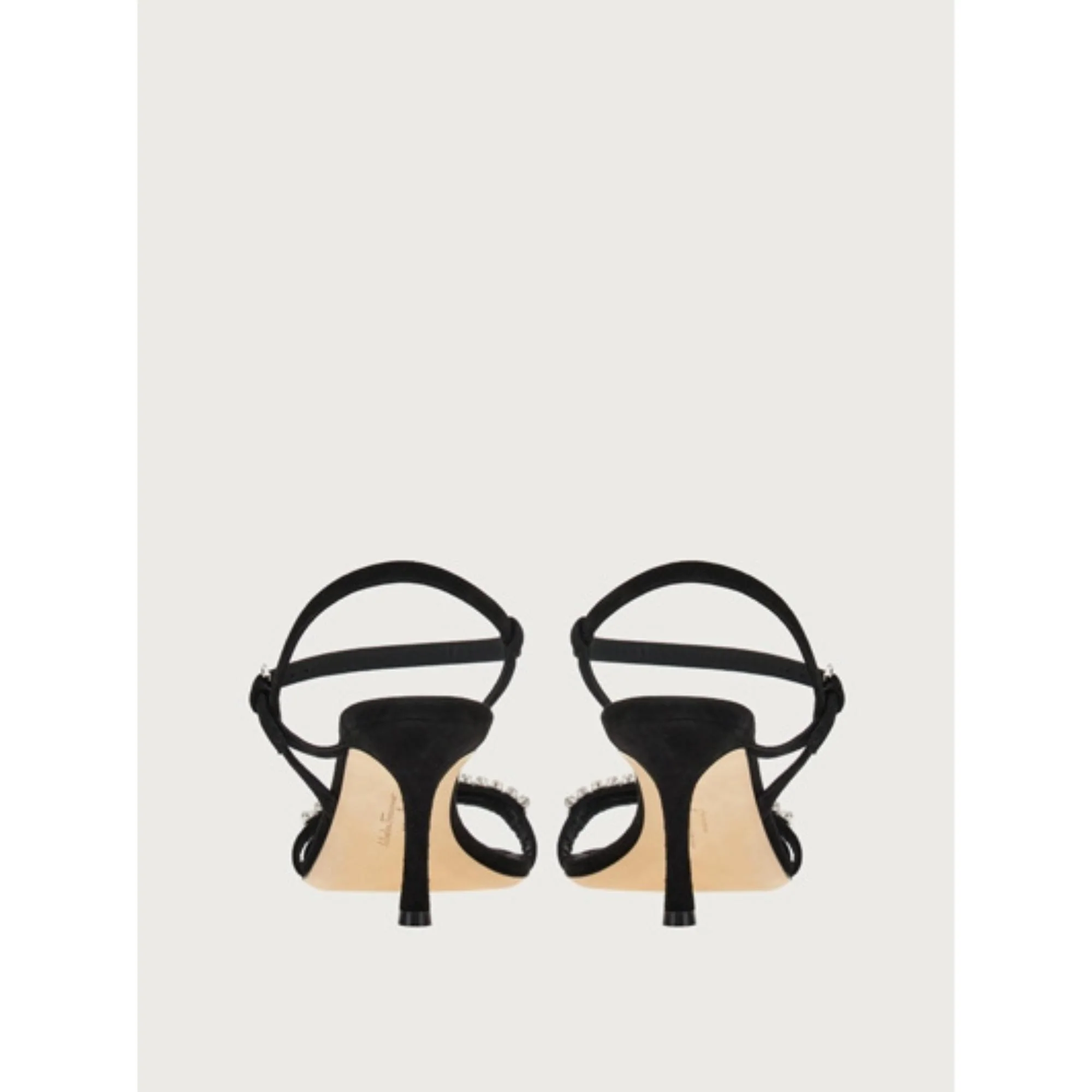 Crystal Embellished Sandals - Black - Image 3