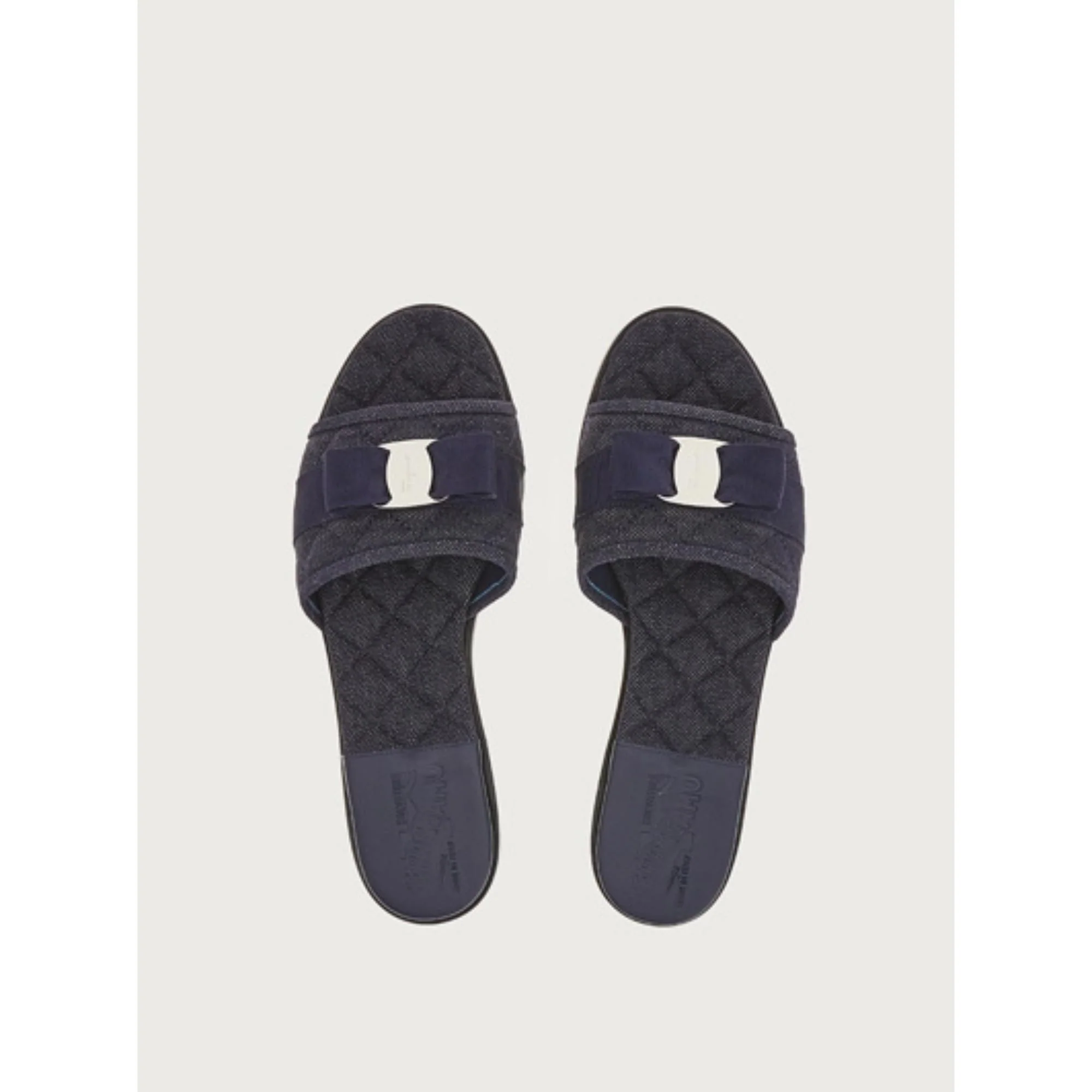 Vara Bow Slide - Bleached Denim - Image 2