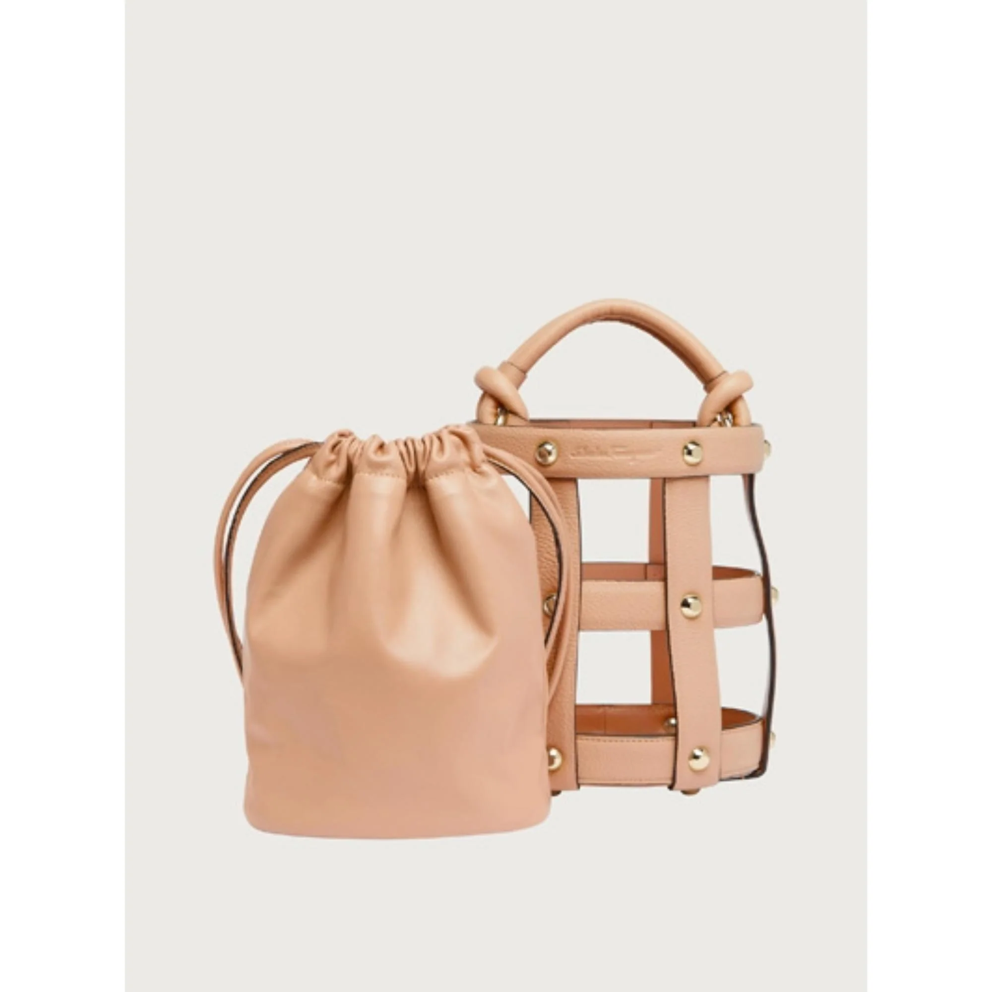 Ferragamo Medium Cage Bag - Amaretti - Image 6