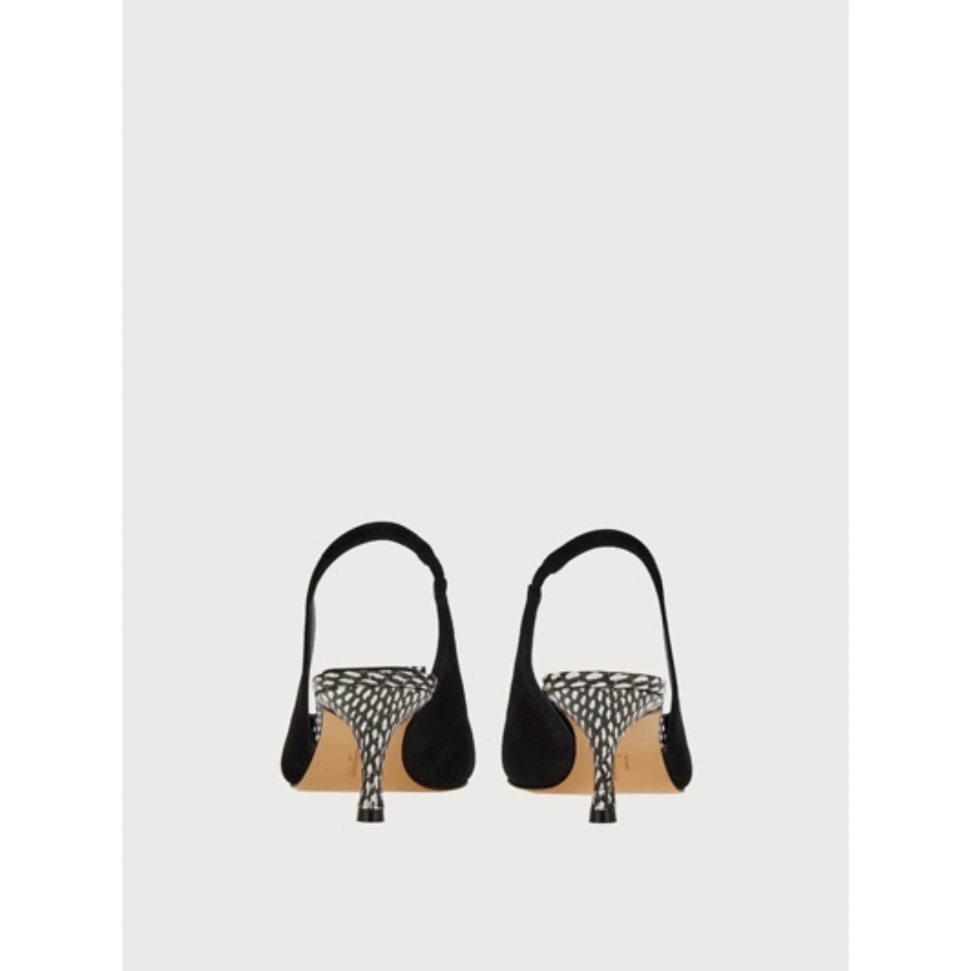 Double Bow Slingback - Black - Image 3