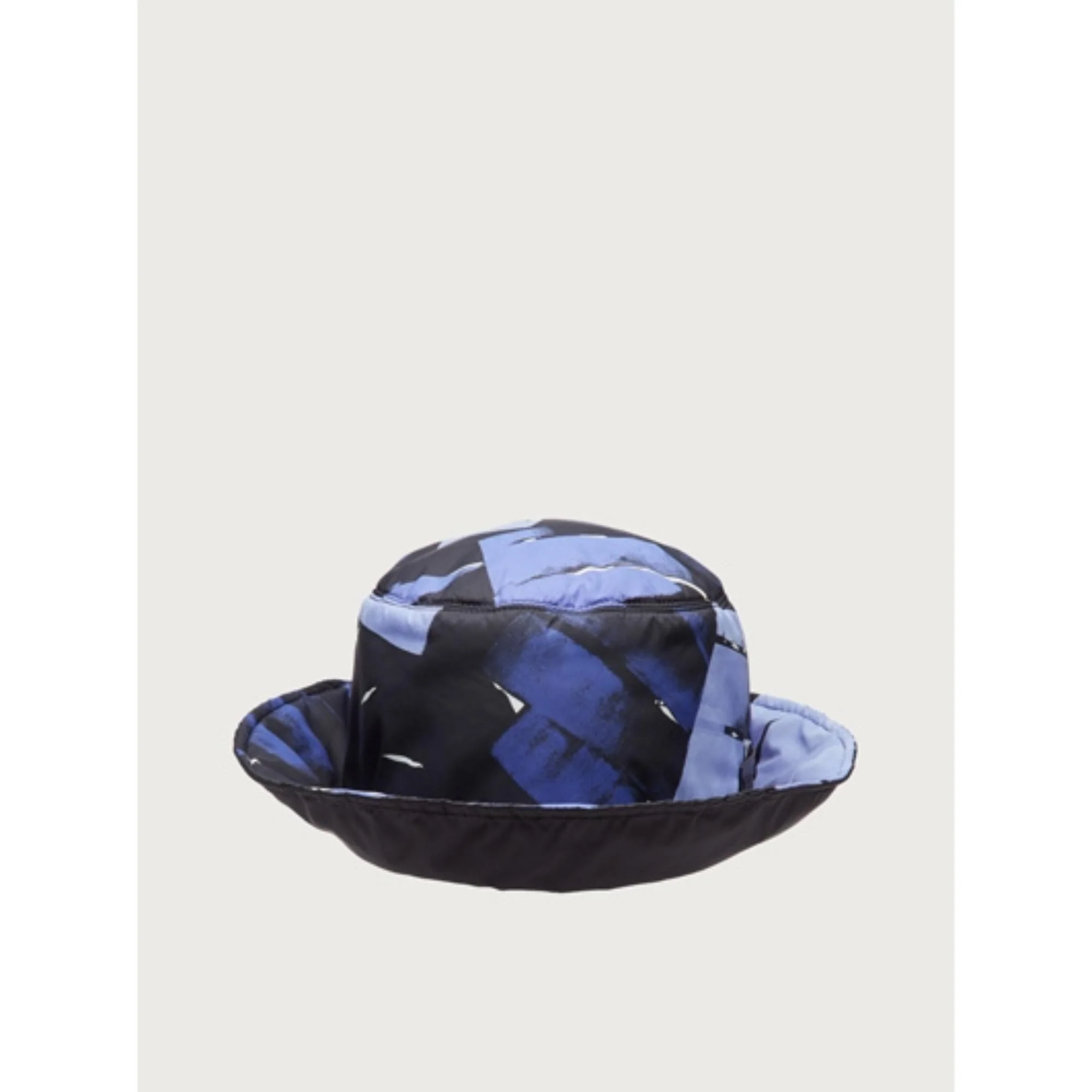 Palm Print Reversible Hat - Black/Blue - Image 2