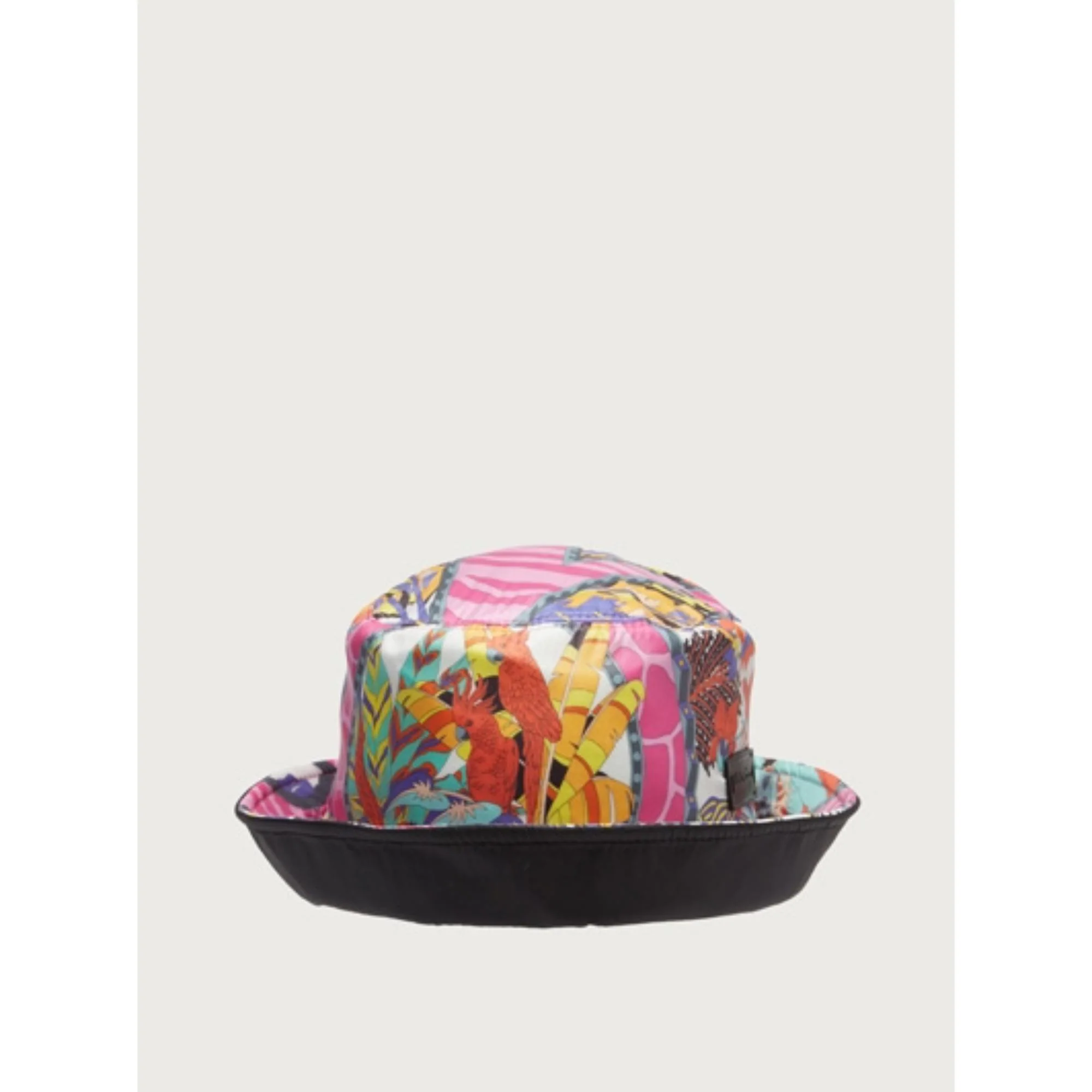 Reversible Bucket Hat - Black/Multicolor - Image 2