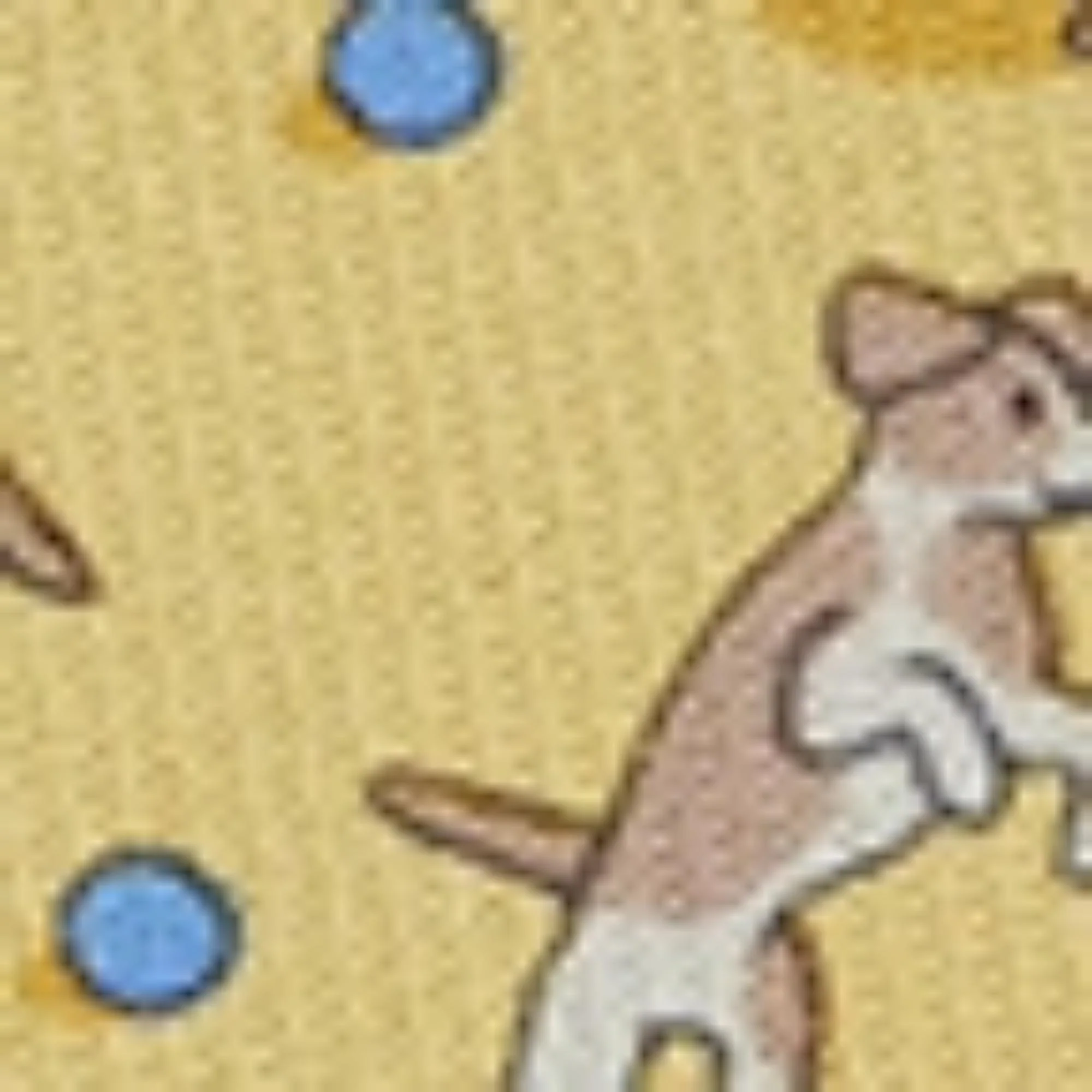 Pluto Print Silk Tie - Yellow - Image 3