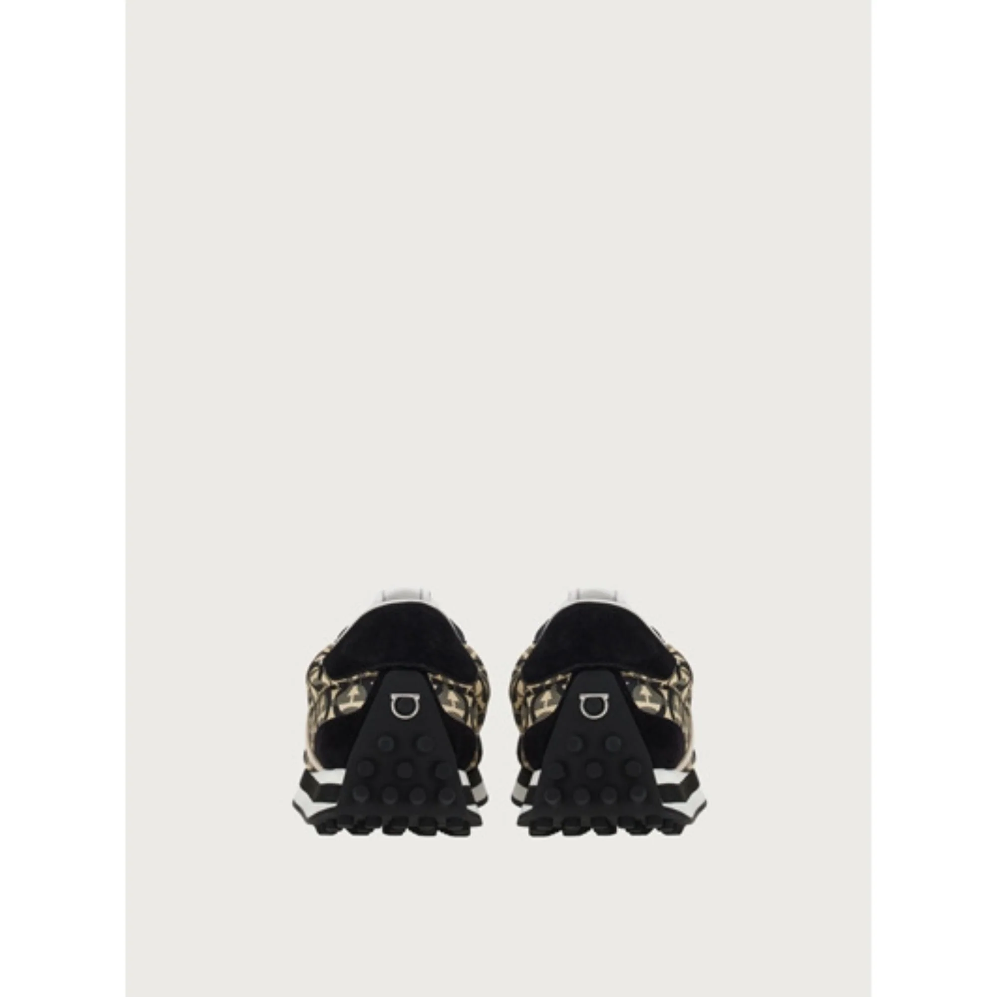 Ferragamo Unisex Sneakers - Black/Beige - Image 5