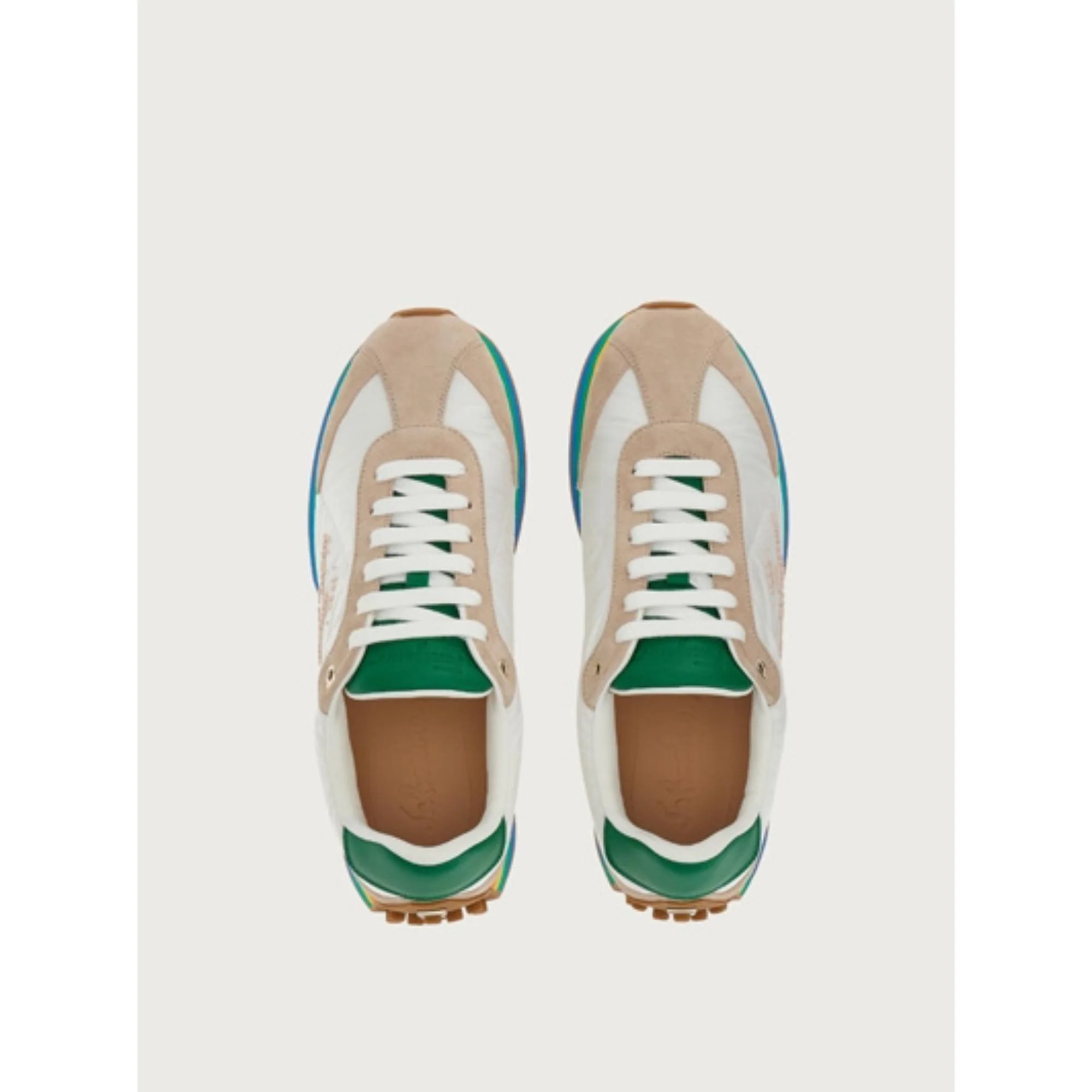 Ferragamo Unisex Sneakers - Pink/Lemonade/White - Image 2