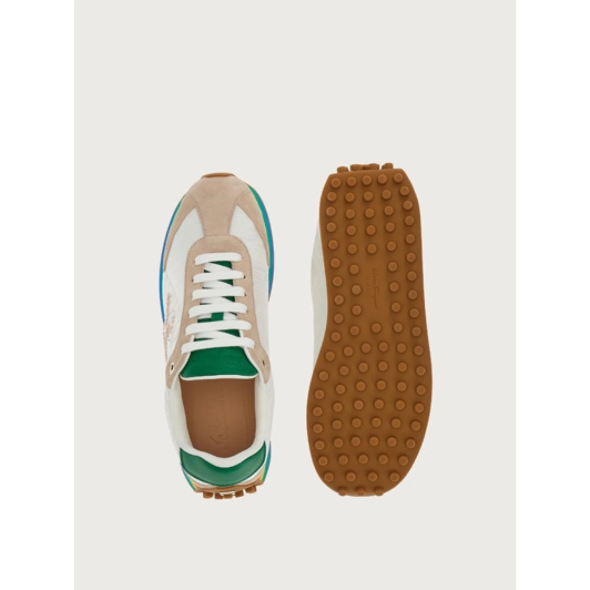 Ferragamo Unisex Sneakers - Pink/Lemonade/White - Image 3