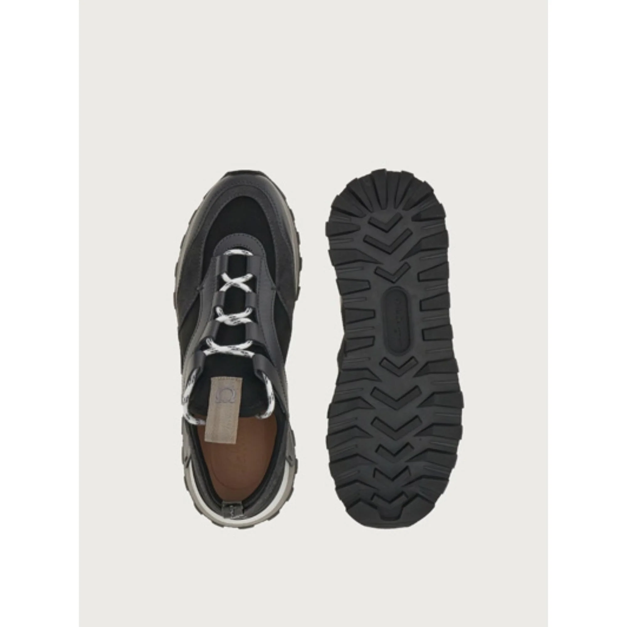 Ferragamo Pull-On Sneakers - Stromboli Sand/Hematite - Image 3