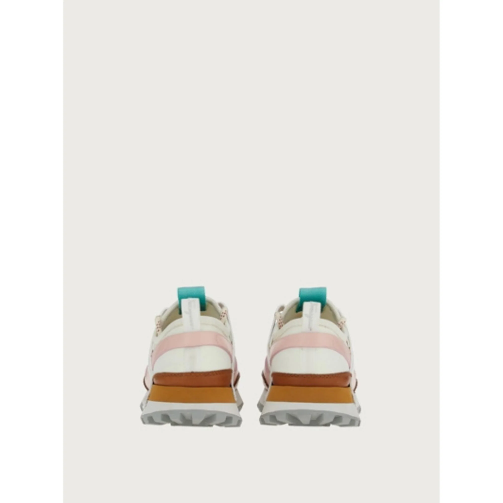 Ferragamo Pull-On Sneakers - White/Sella/Pink - Image 4