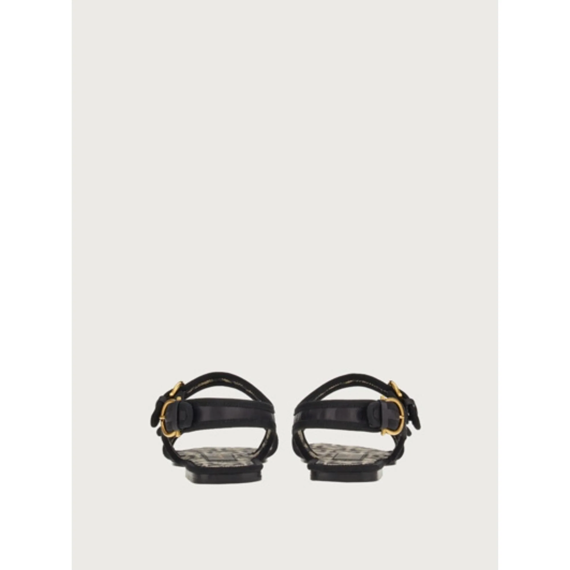 Ferragamo Nomadic Stories Sandals - Black/Beige - Image 4